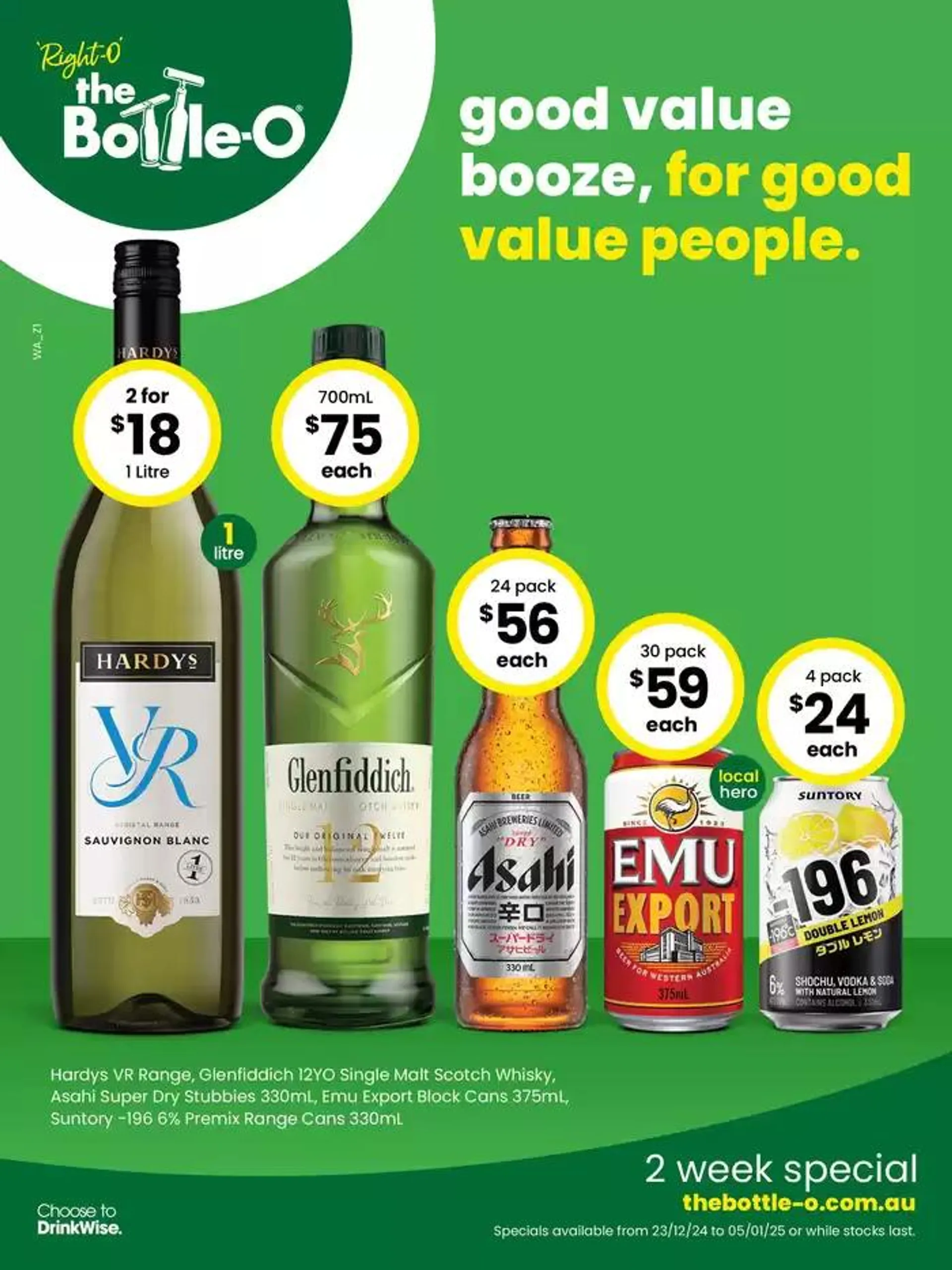 Good Value Booze, For Good Value People 23/12 - 1