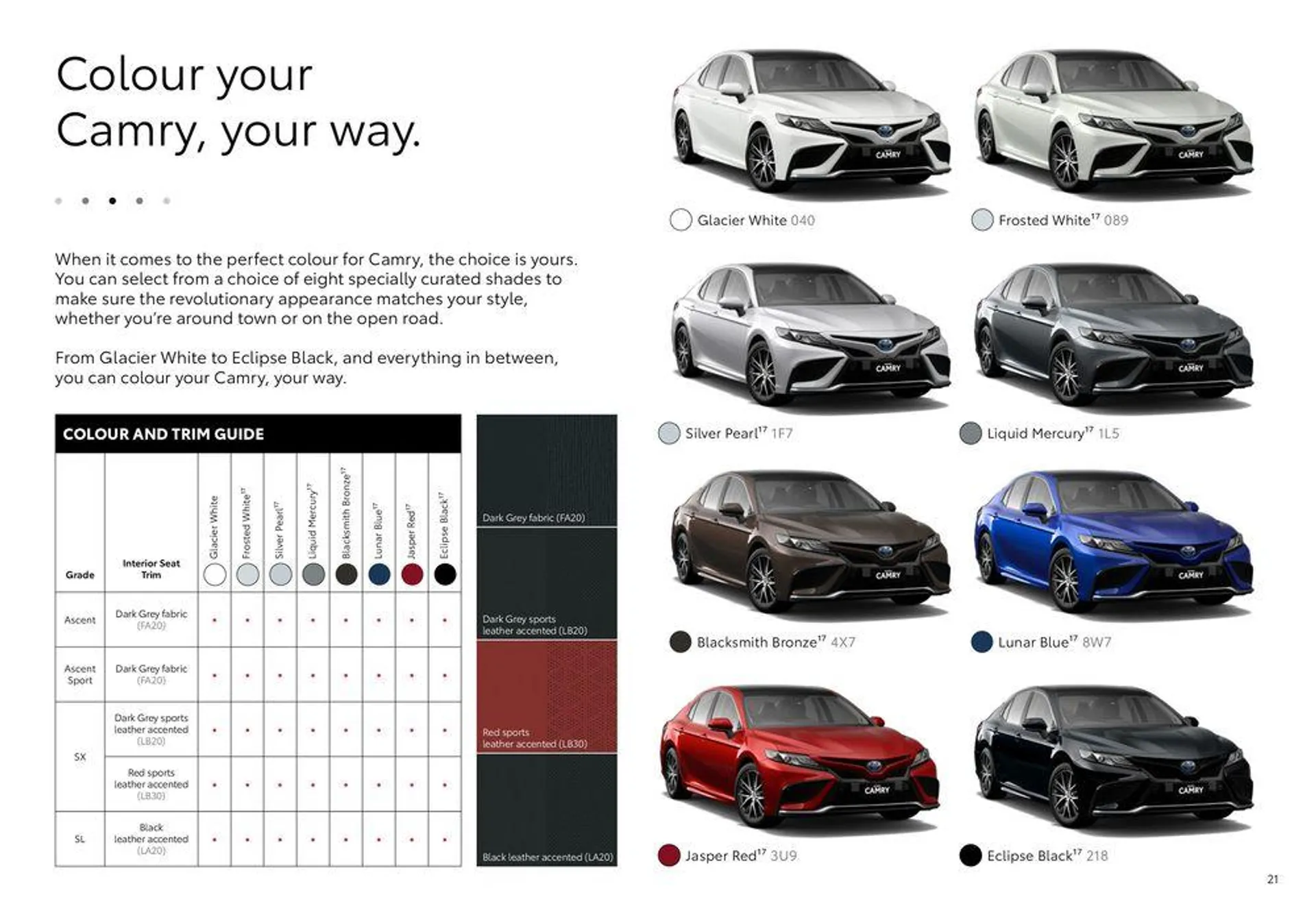 Toyota Camry - Catalogue valid from 18 June to 18 June 2025 - page 21