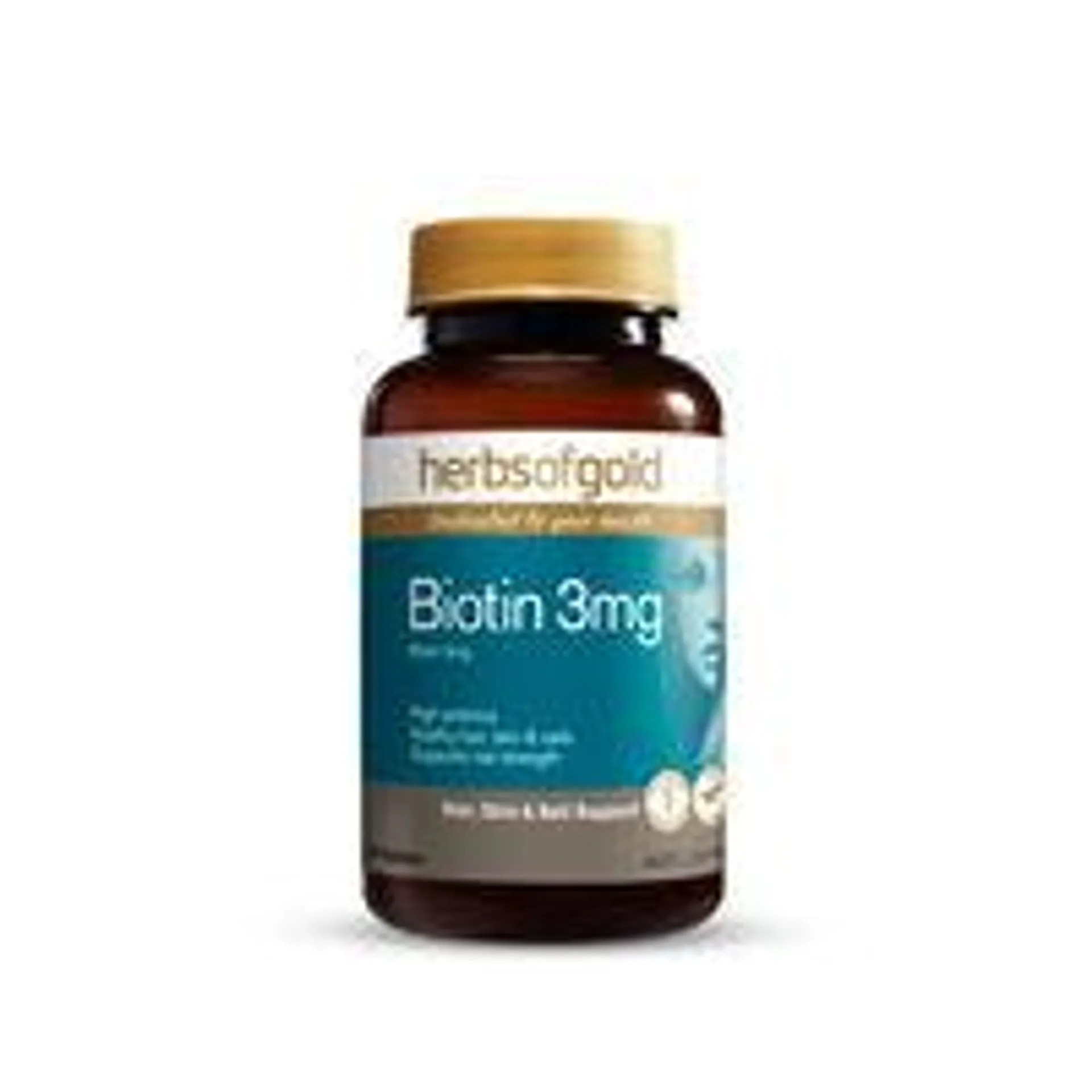 Herbs Of Gold Biotin 3mg Tablets 60