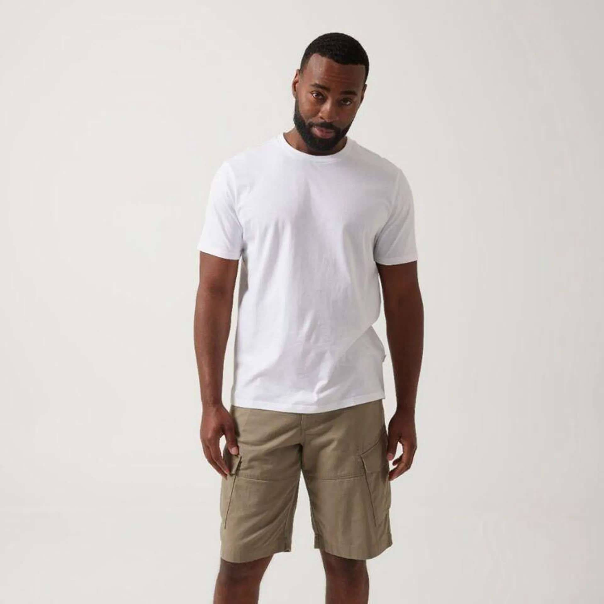 JC Lanyon Men's Vintage Cargo Short Taupe