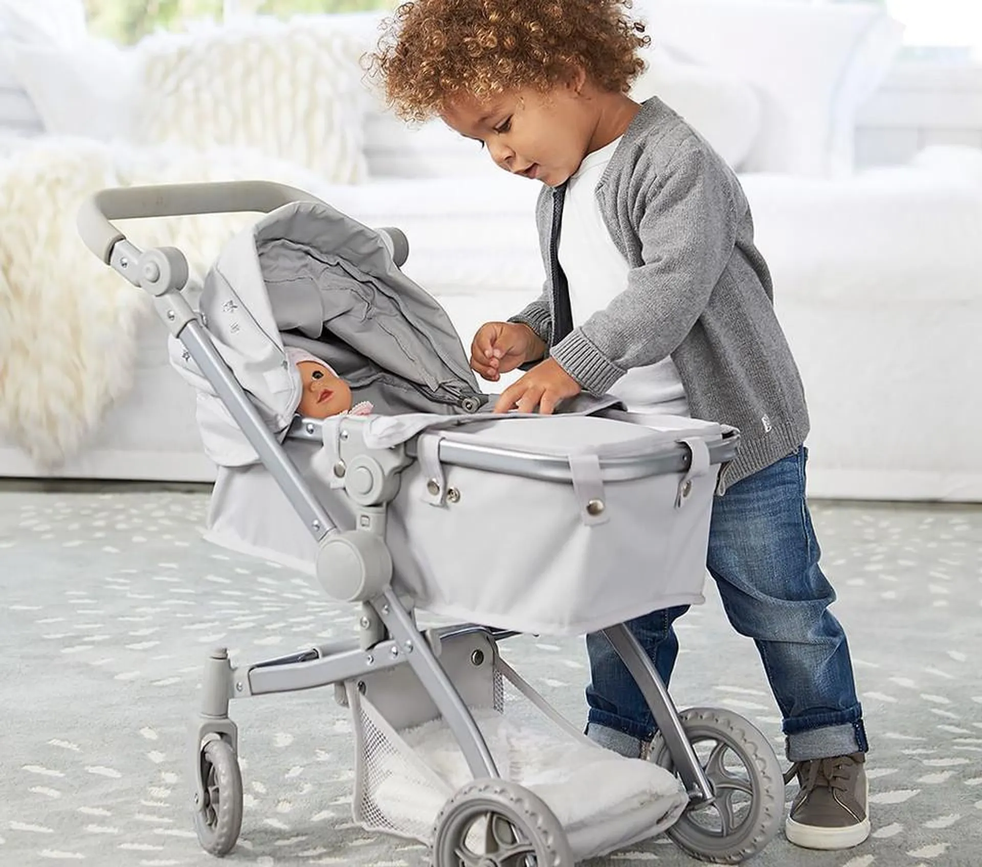 Convertible 3-in-1 Doll Stroller