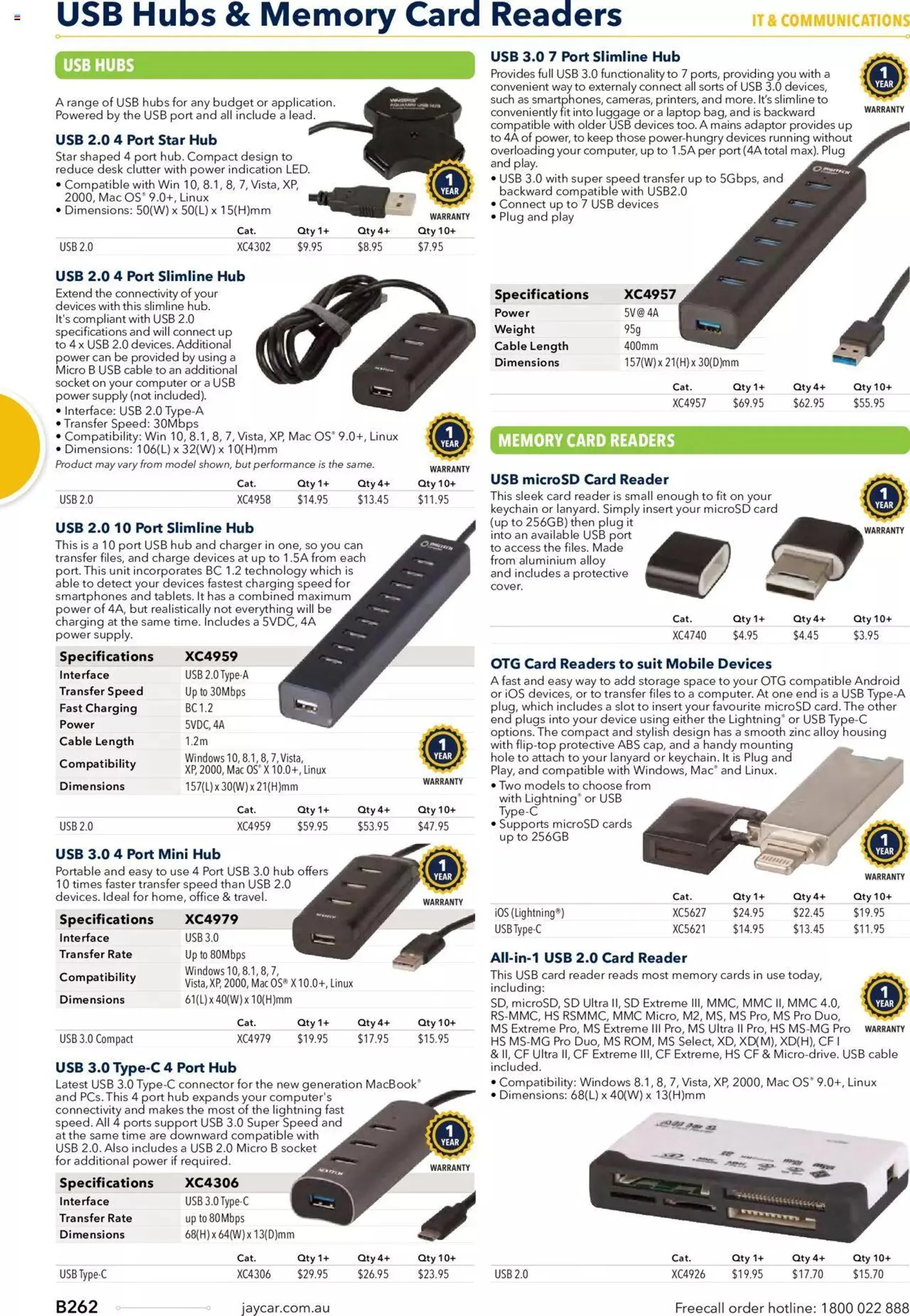 Jaycar Annual Engineering & Scientific Catalogue - Catalogue valid from 27 October to 31 December 2024 - page 262