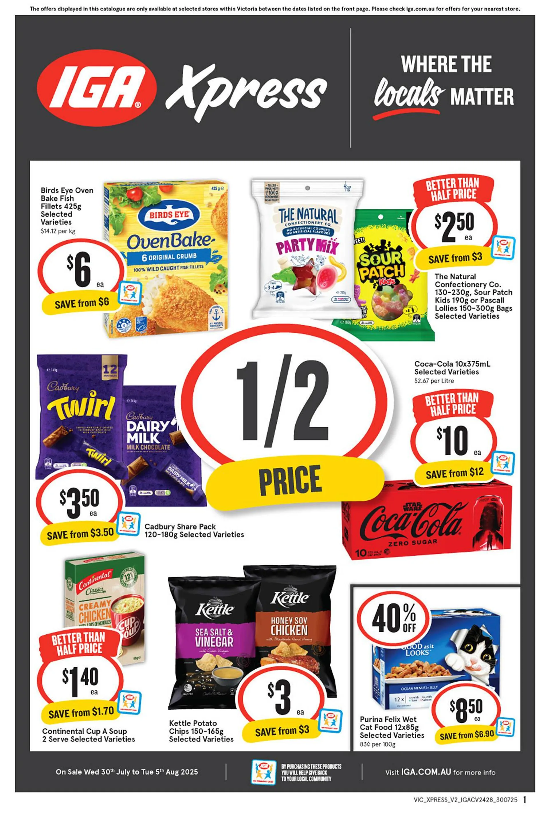 IGA Xpress catalogue - Catalogue valid from 30 July to 5 August 2025 - page 1