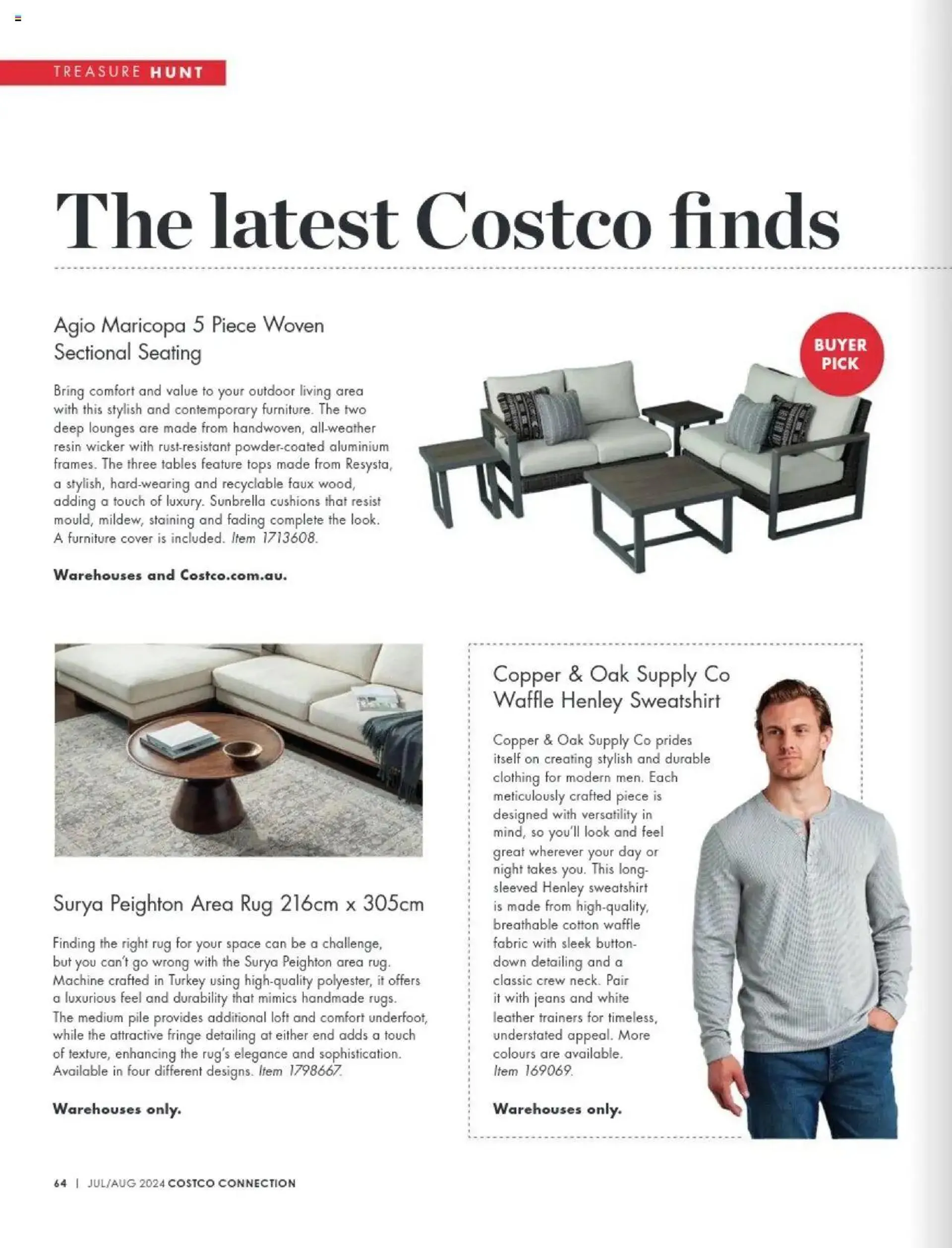 Costco Magazine Jul/Aug - Catalogue valid from 1 July to 31 December 2024 - page 64