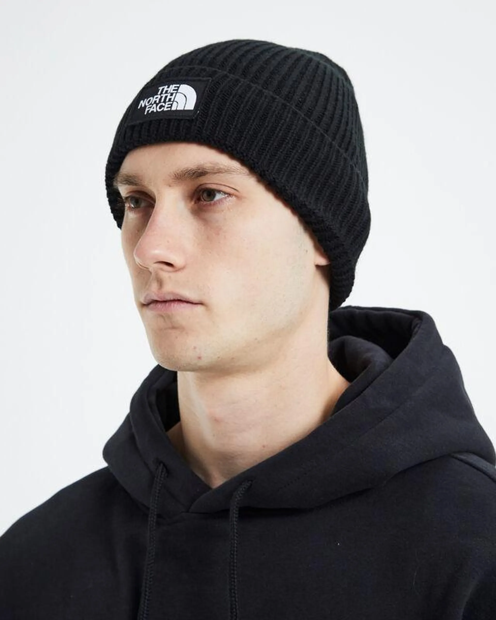 Logo Box Cuff Beanie Black