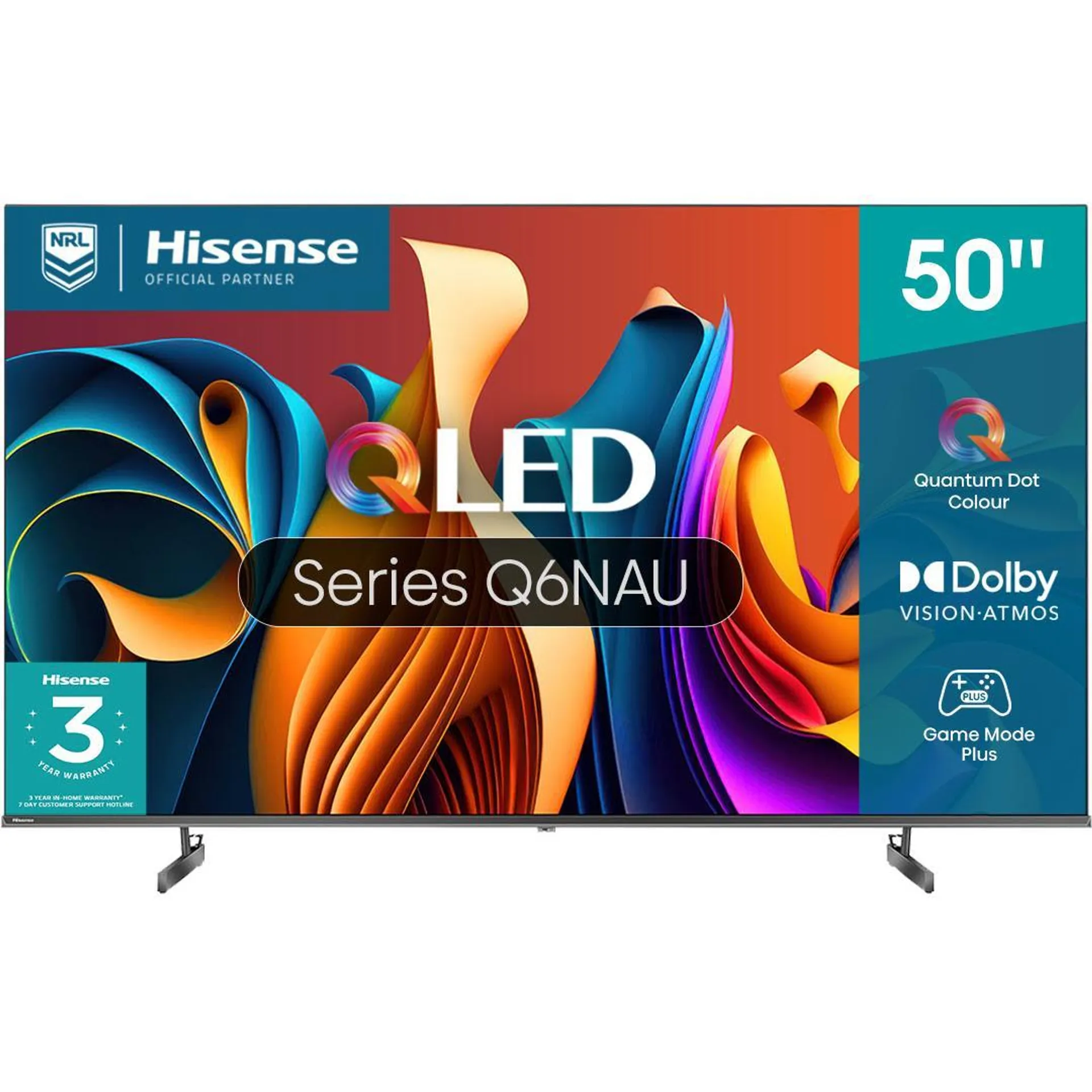 Hisense 50" Q6NAU 4K QLED Smart TV [2024]