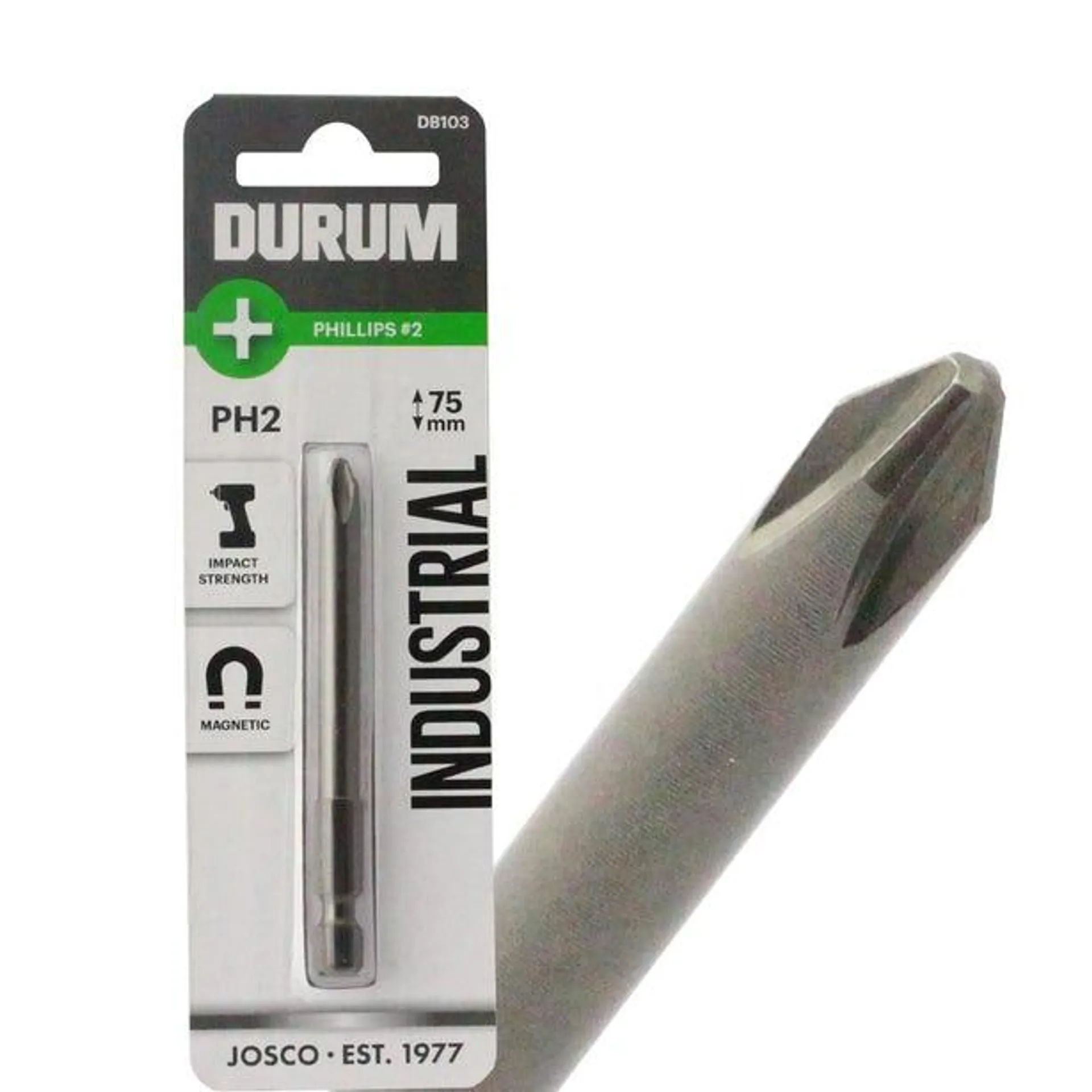 DURUM PH2 x 75mm Phillips Power Screwdriver Bit