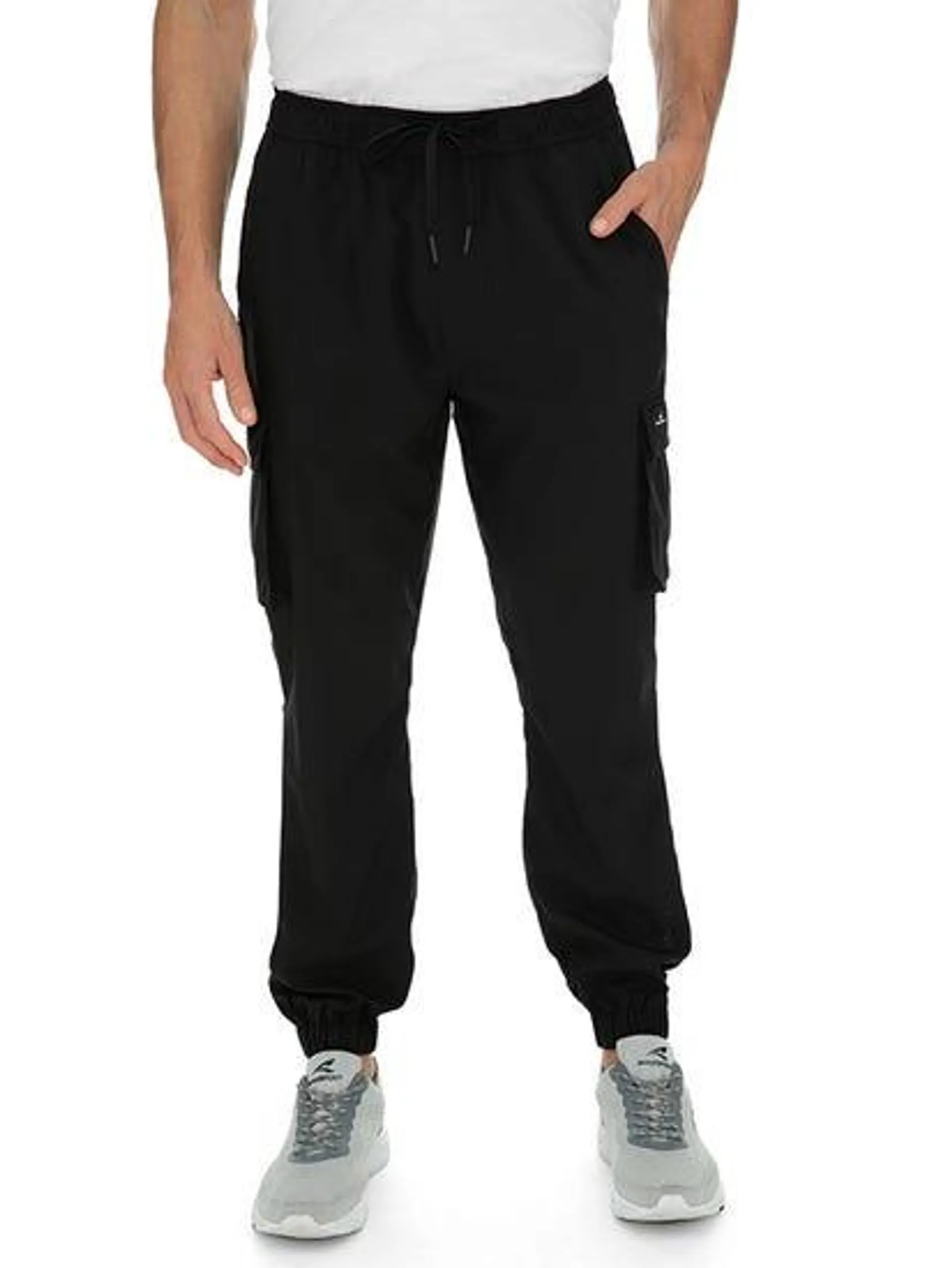 Mens Cargo Jogging Pants Black