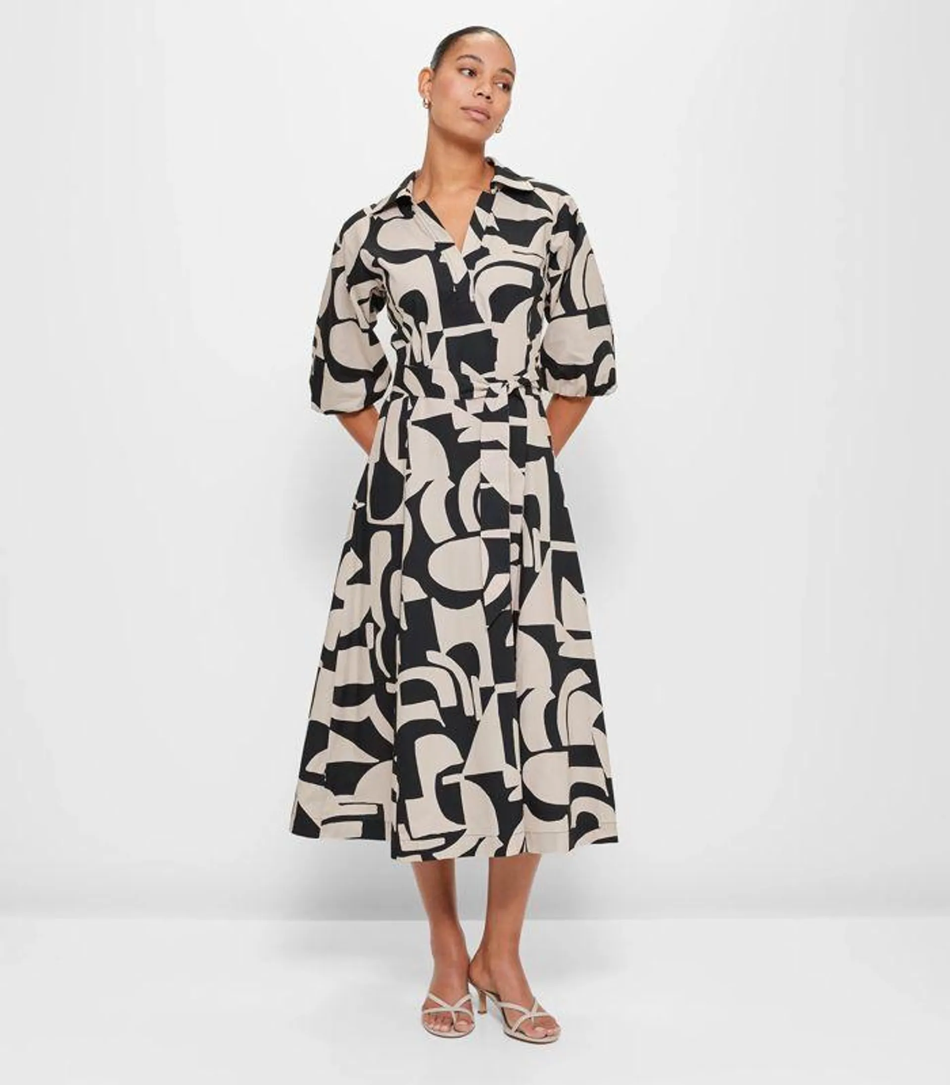 Popover Midi Dress - Preview - Pip Geo