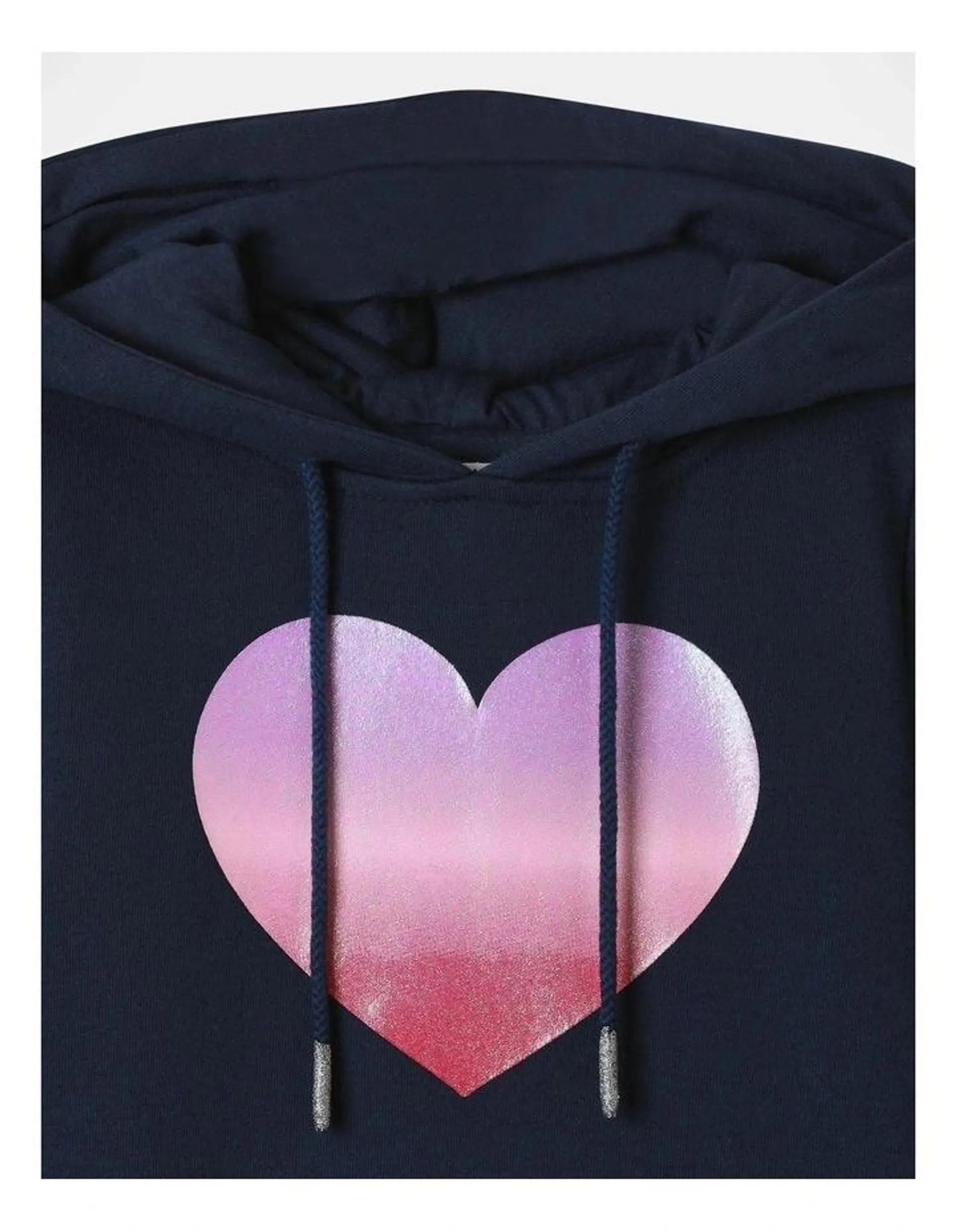 Essential Hooded Sweat Top in Navy