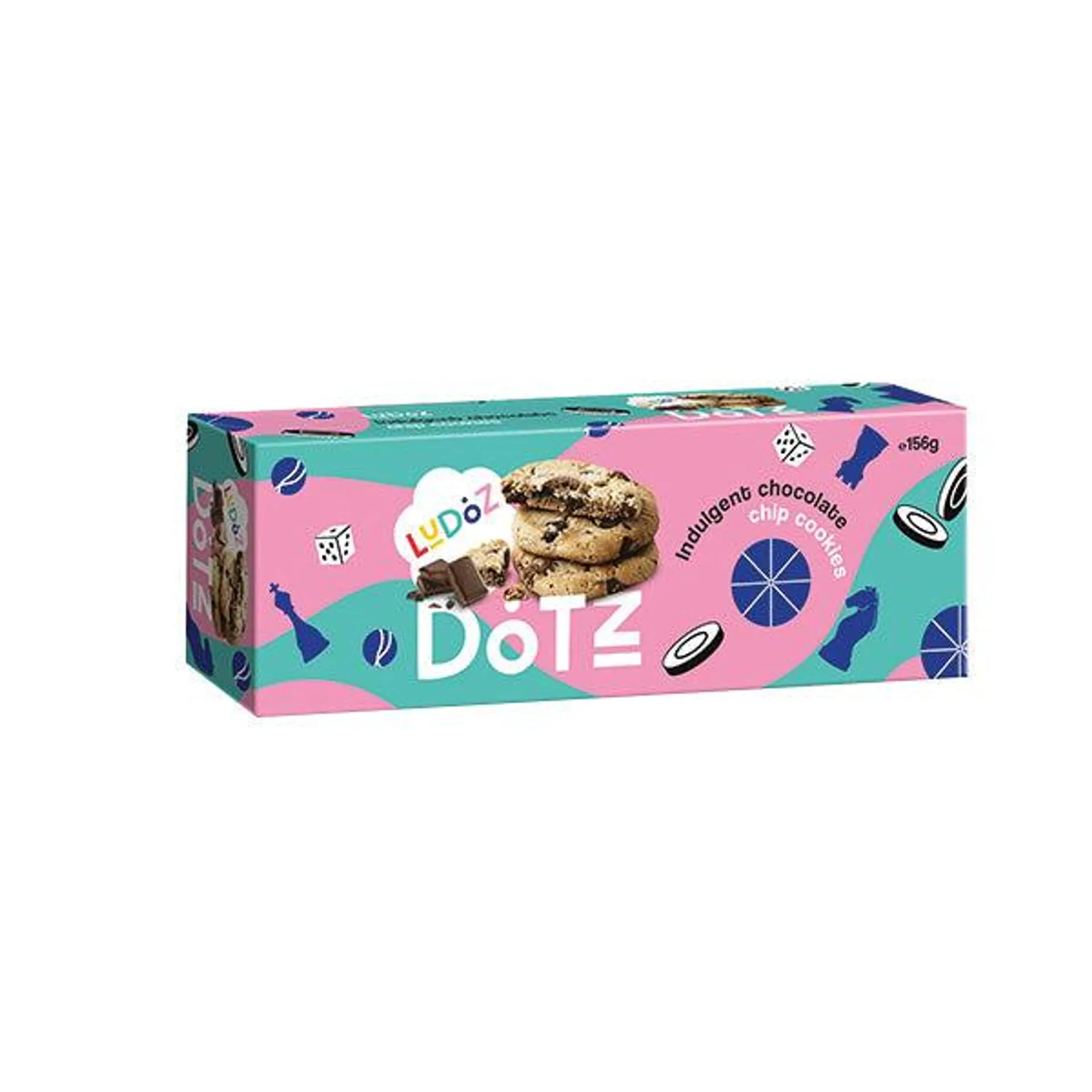 Ludoz Dotz Choc Chip Cookies 156g