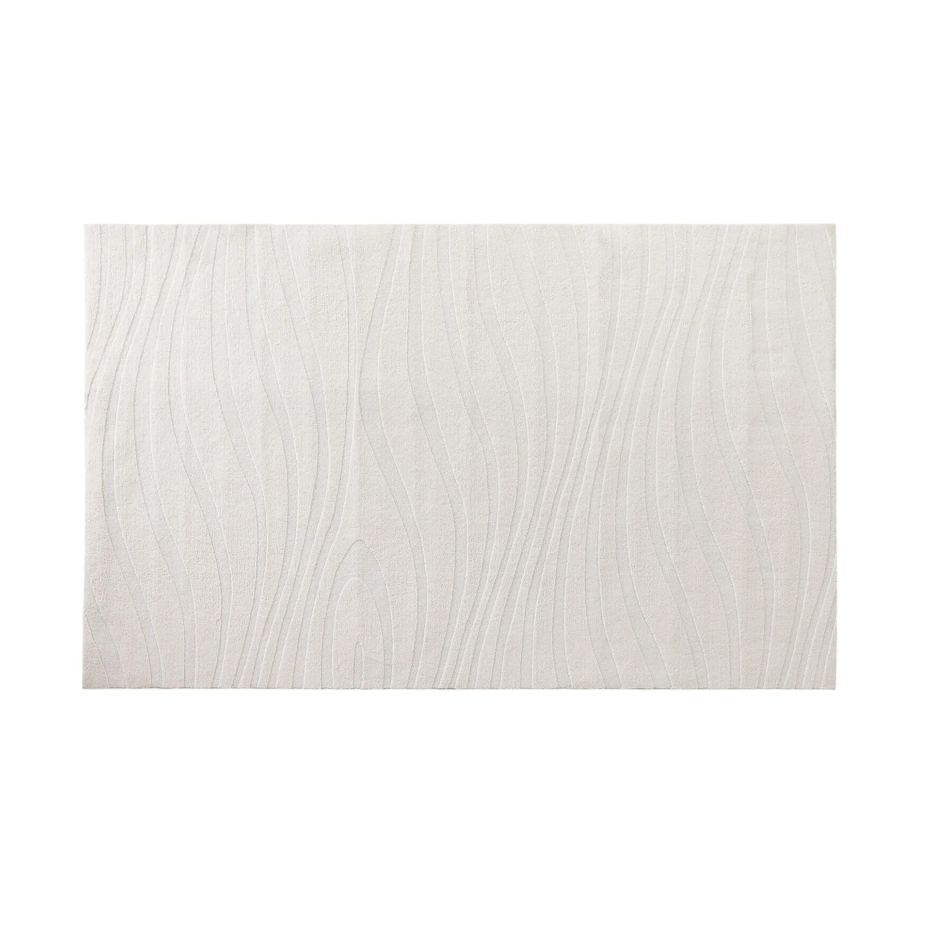 Ripple Hi Lo Rug White Sand 180x280cm