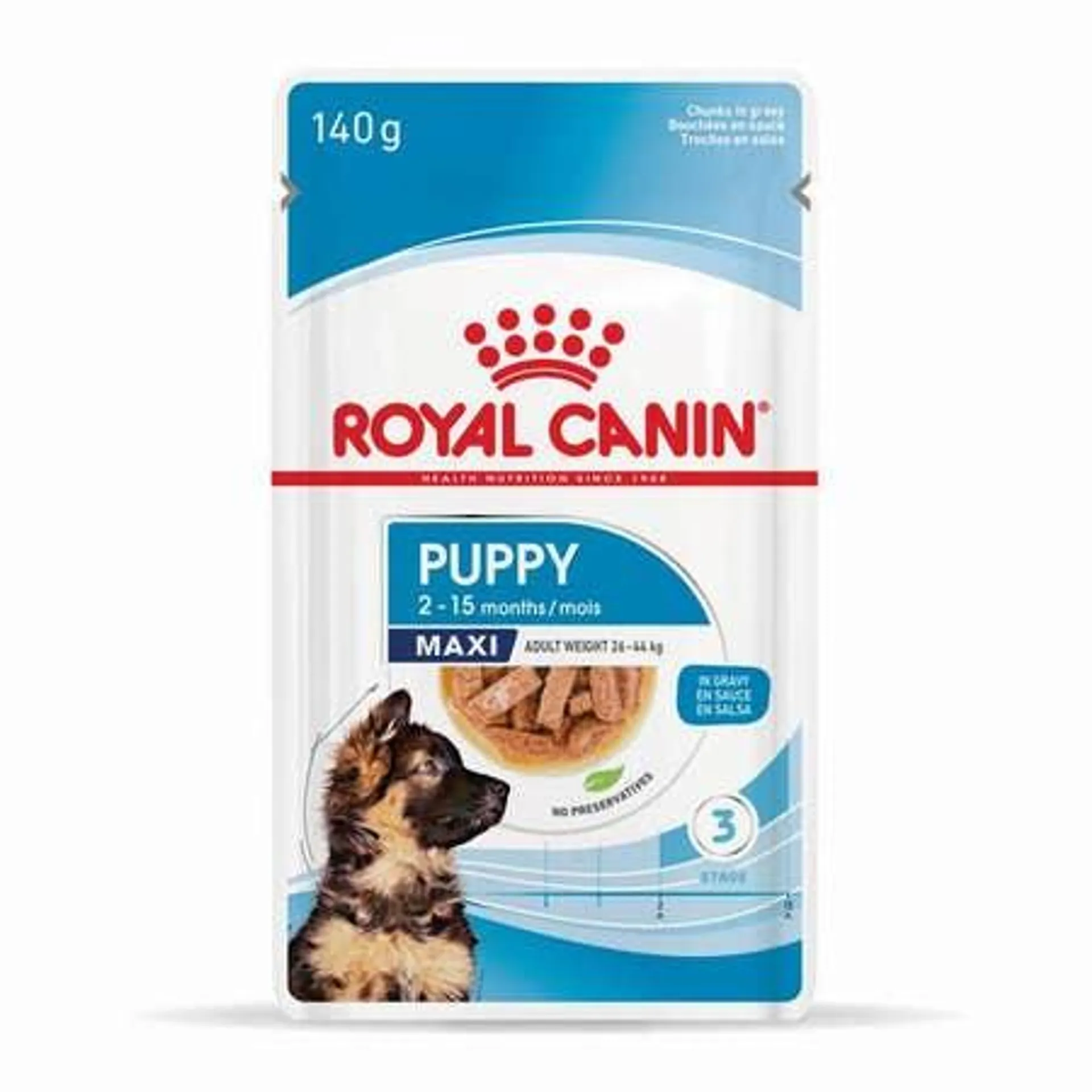 Royal Canin Maxi Breed Junior Puppy Pouch 140gx10