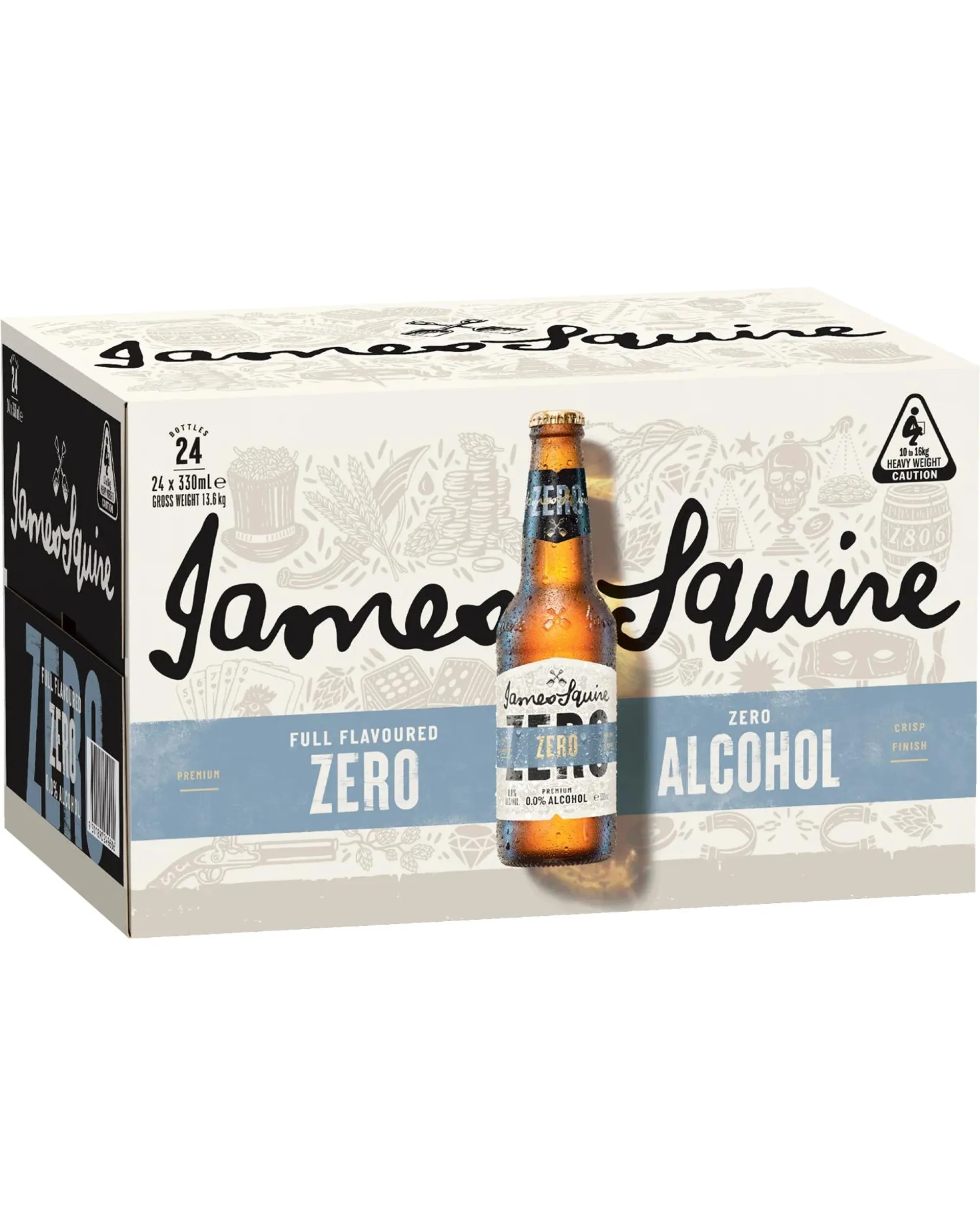 James Squire Zero Alcohol Bottle 24x330ML