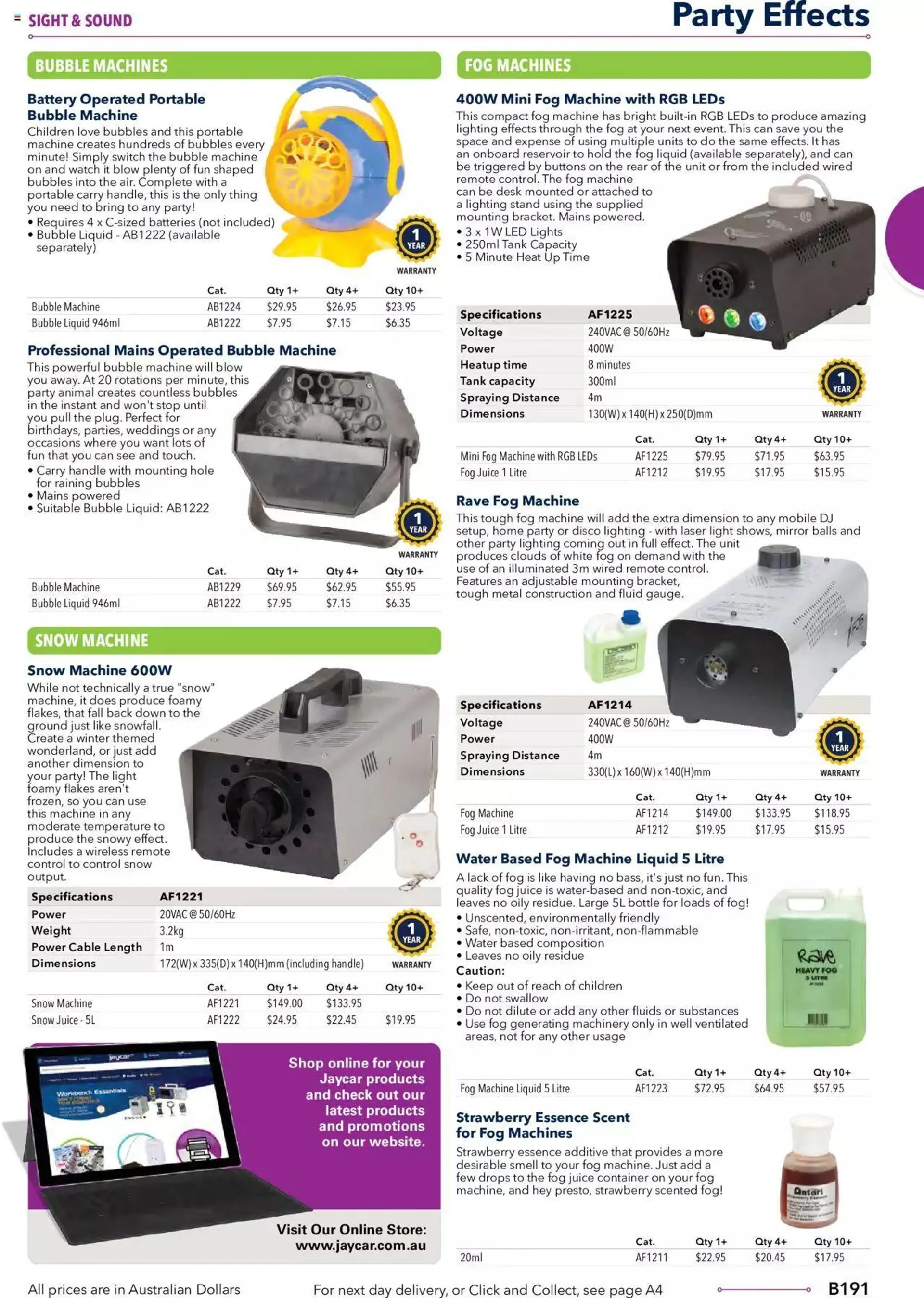 Jaycar Annual Engineering & Scientific Catalogue - Catalogue valid from 27 October to 31 December 2024 - page 191