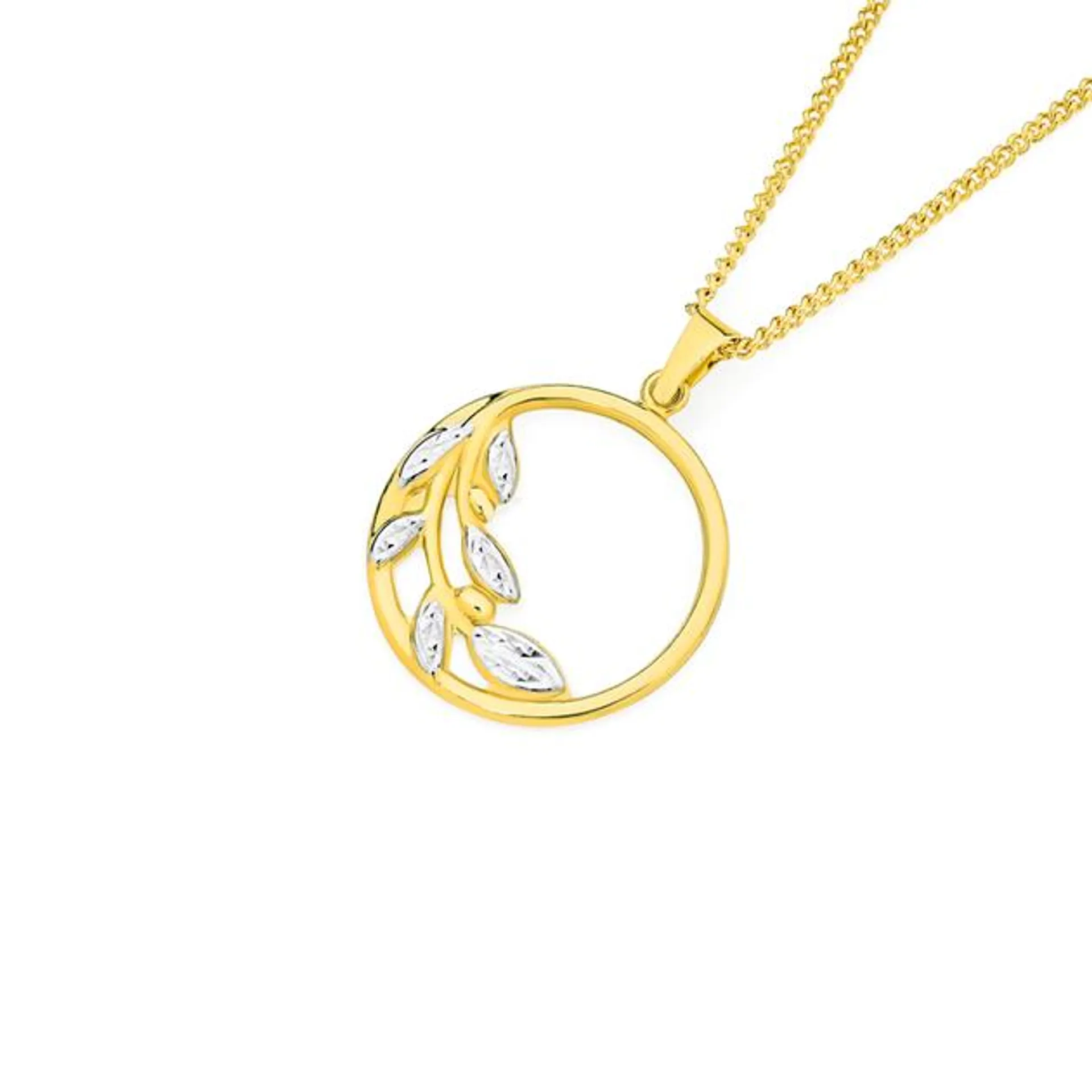 9ct Gold Two Tone Pendant