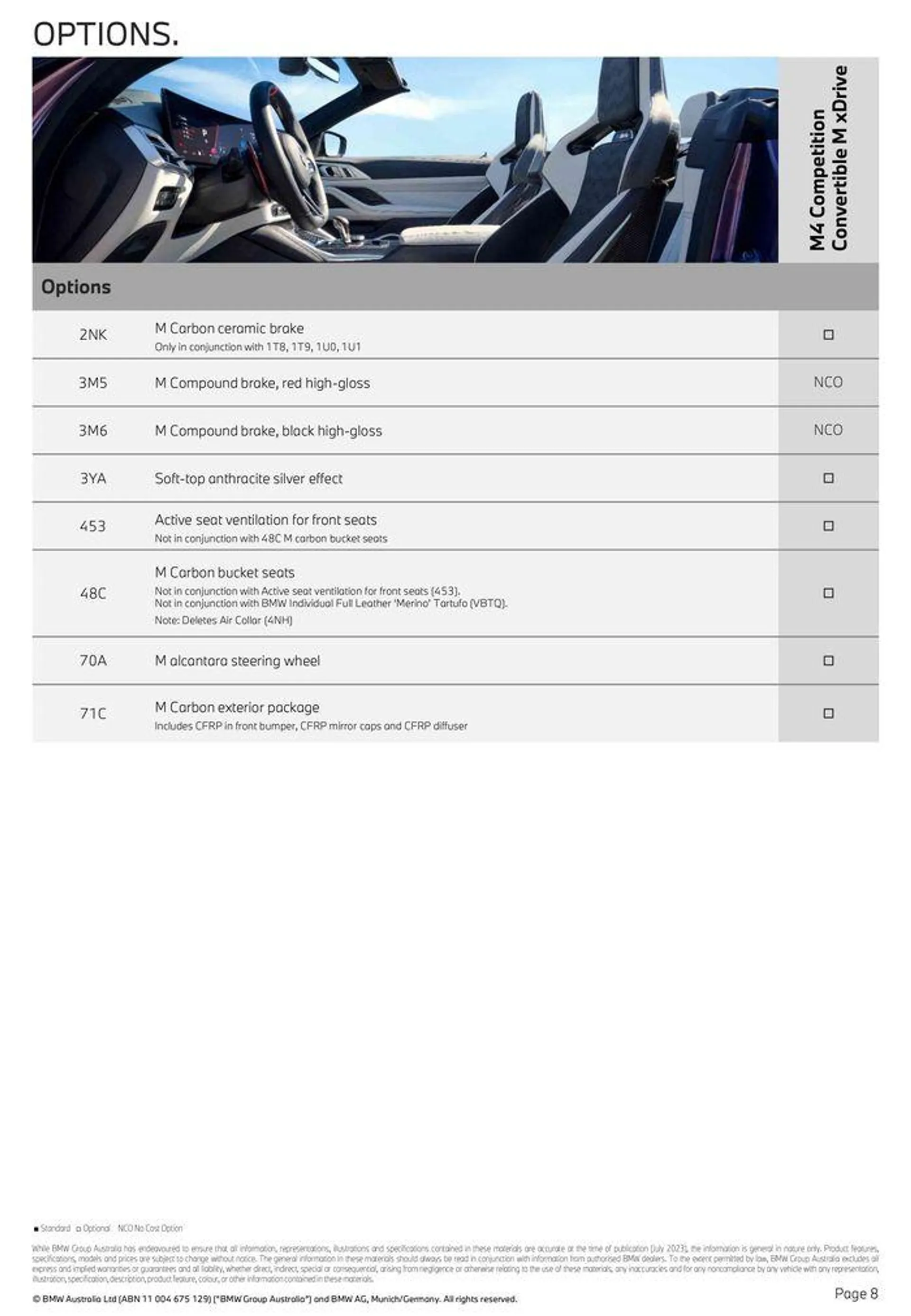 The M4 Convertible - Catalogue valid from 11 September to 31 December 2024 - page 8