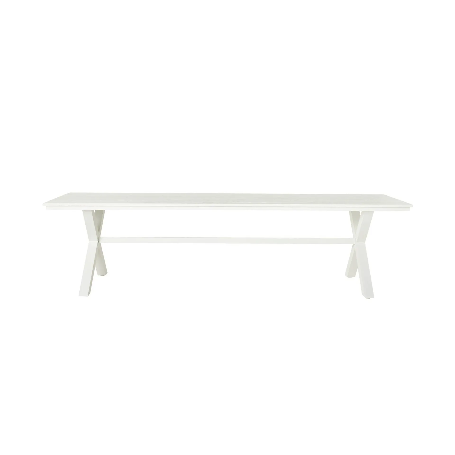 Blake Aluminium Dining Table 300cm White