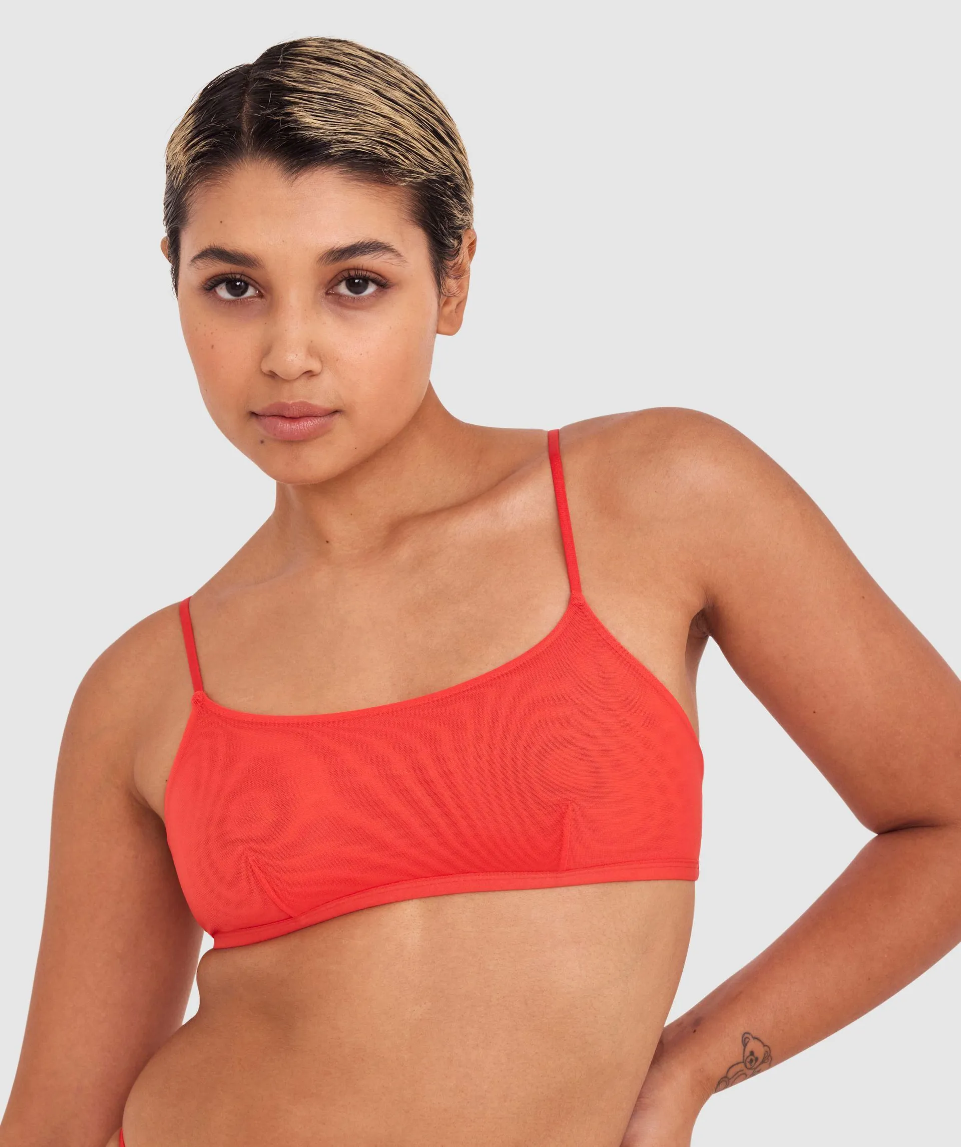 Made for Mesh Bralette - Red