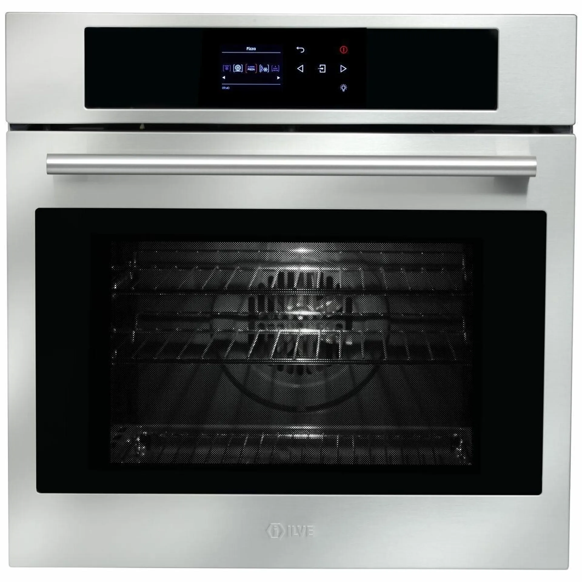 Ilve 60cm Electric Stainless Steel Built-In Pyrolytic Oven 600SPYTCI