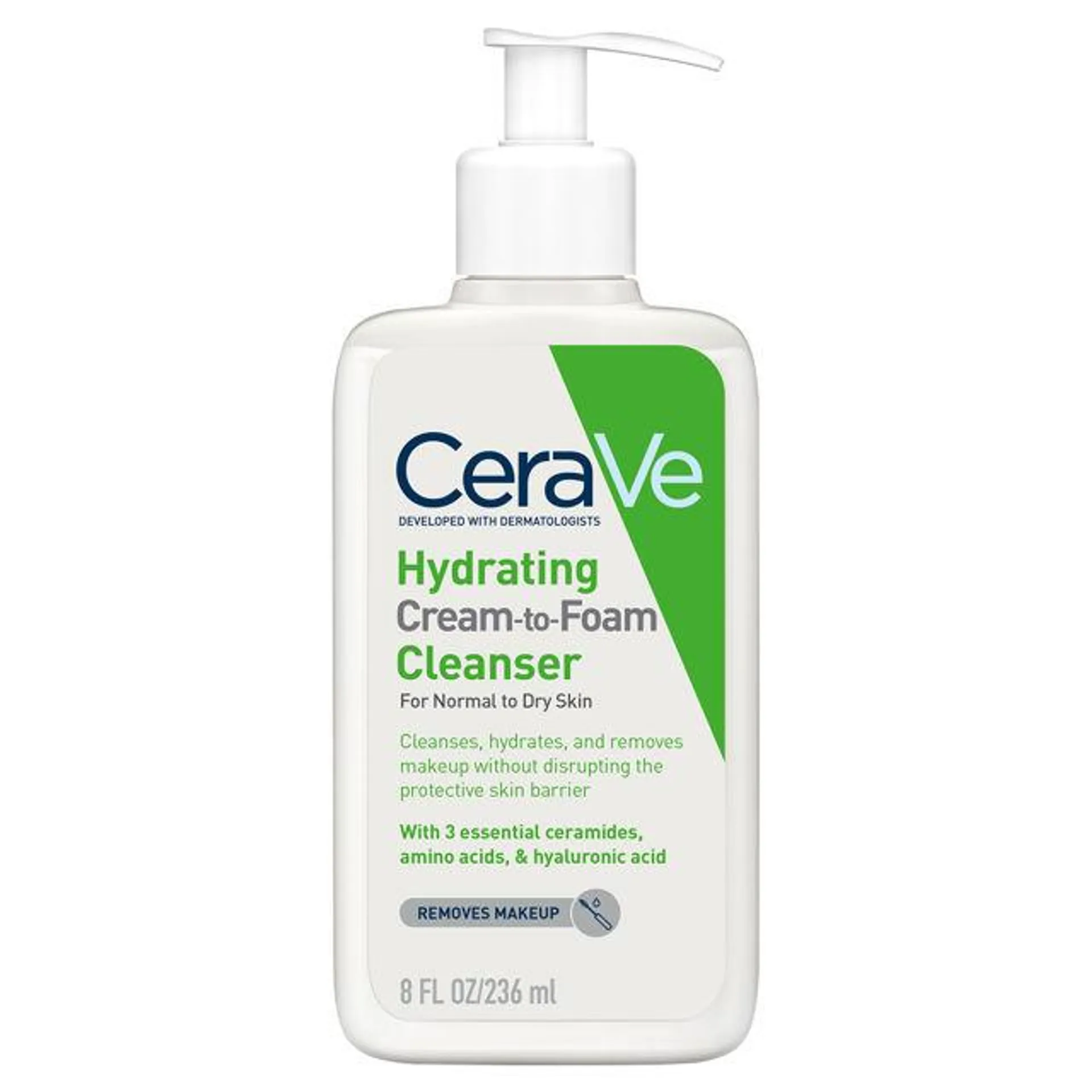 CeraVe Hydrating Cream-To-Foam Cleanser 236ml