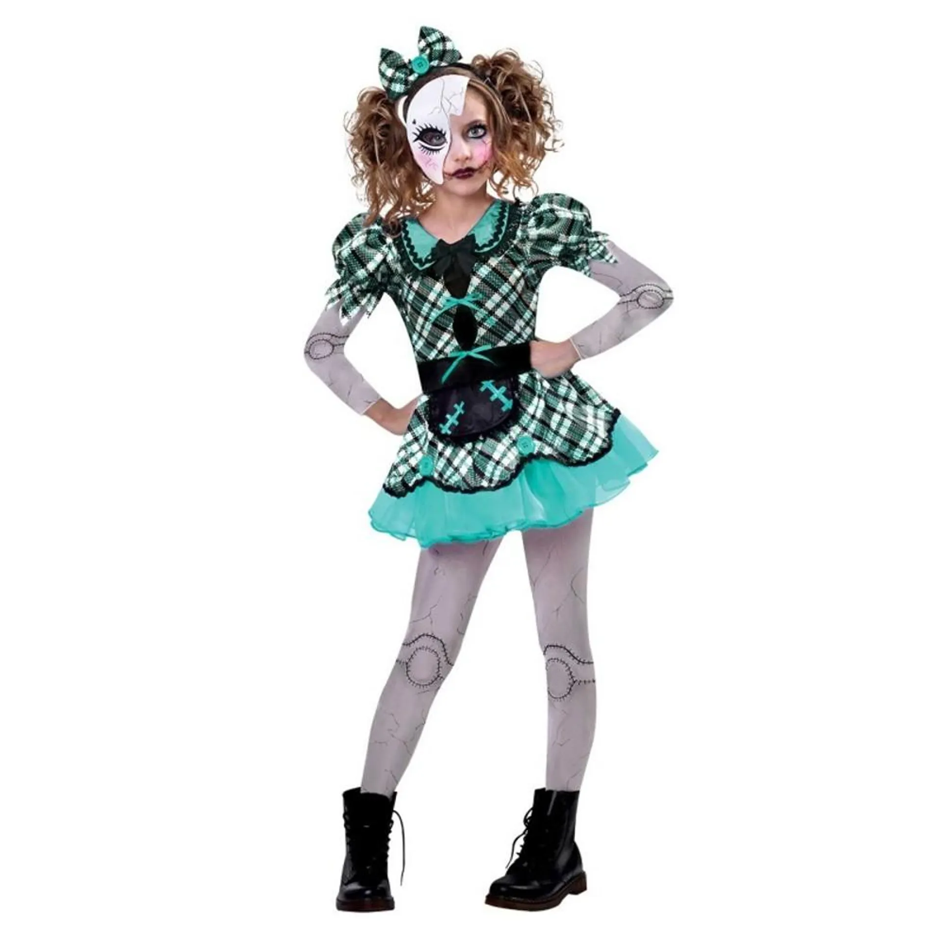 Costume Dark Doll Child Large Ea