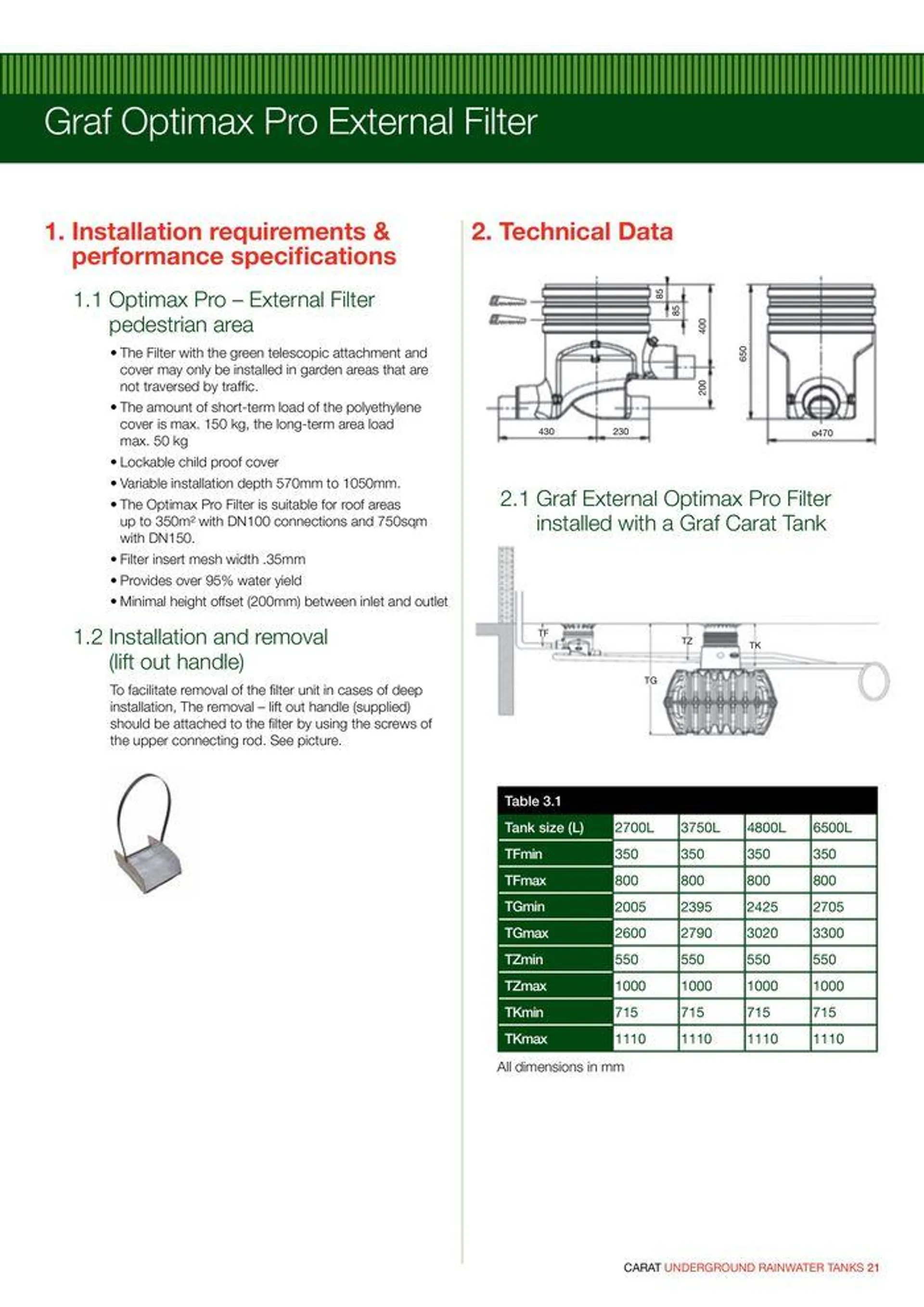 GRAF Carat Underground Rainwater Tanks - Catalogue valid from 22 January to 31 December 2024 - page 23