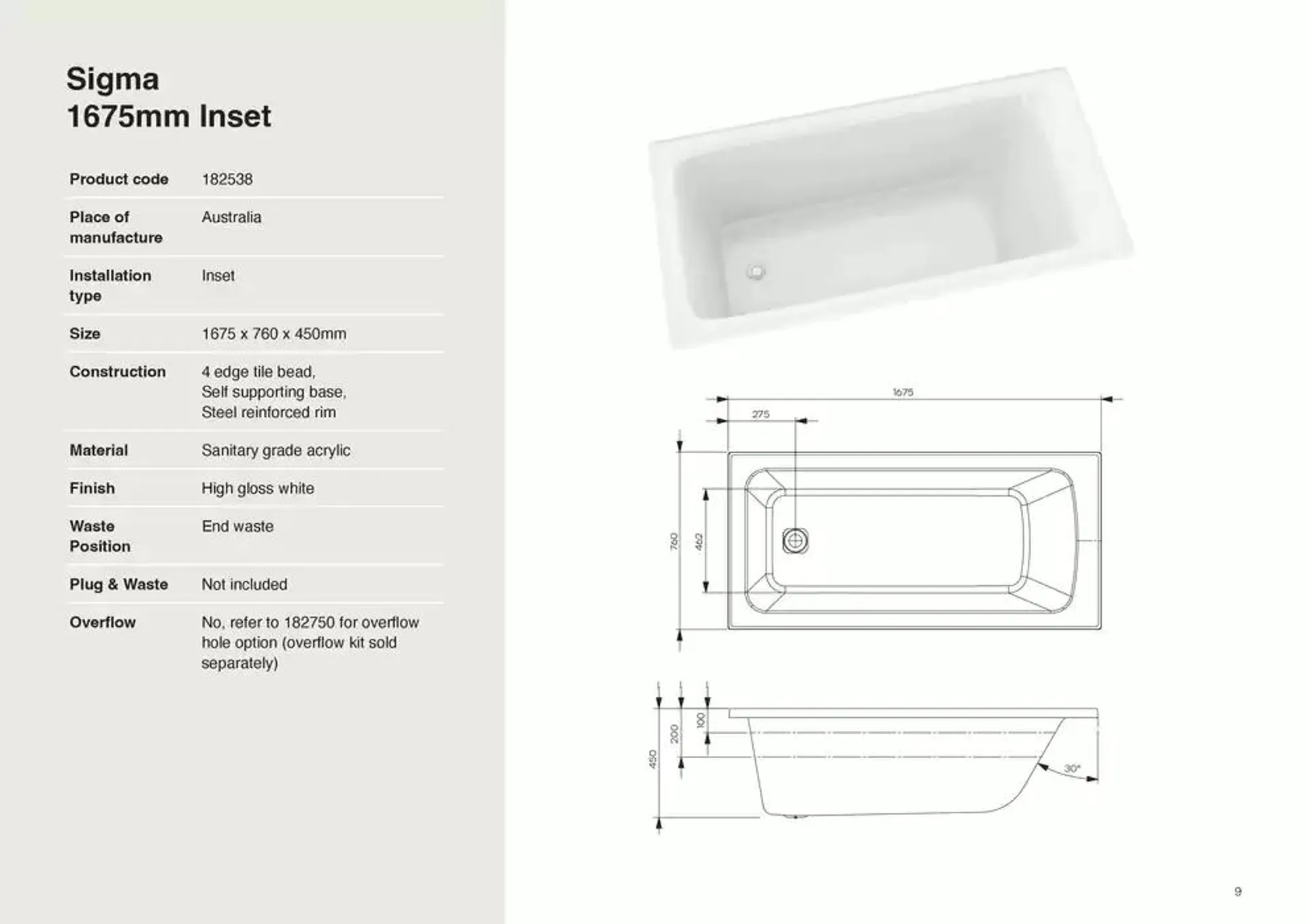 Raymor Brochure Baths 2025 - Catalogue valid from 24 December to 31 January 2025 - page 9