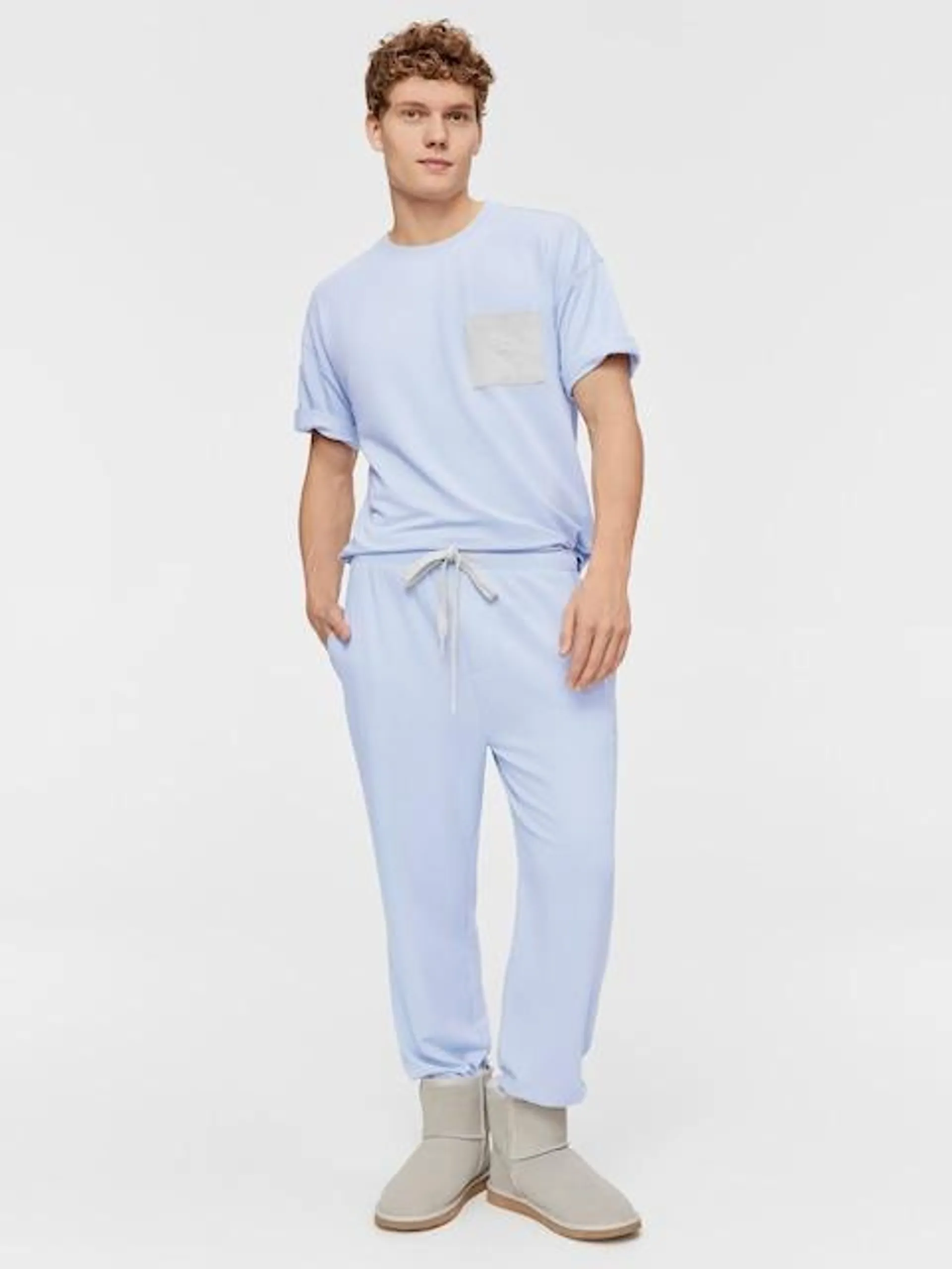 Sky Blue Terry Pj Pant