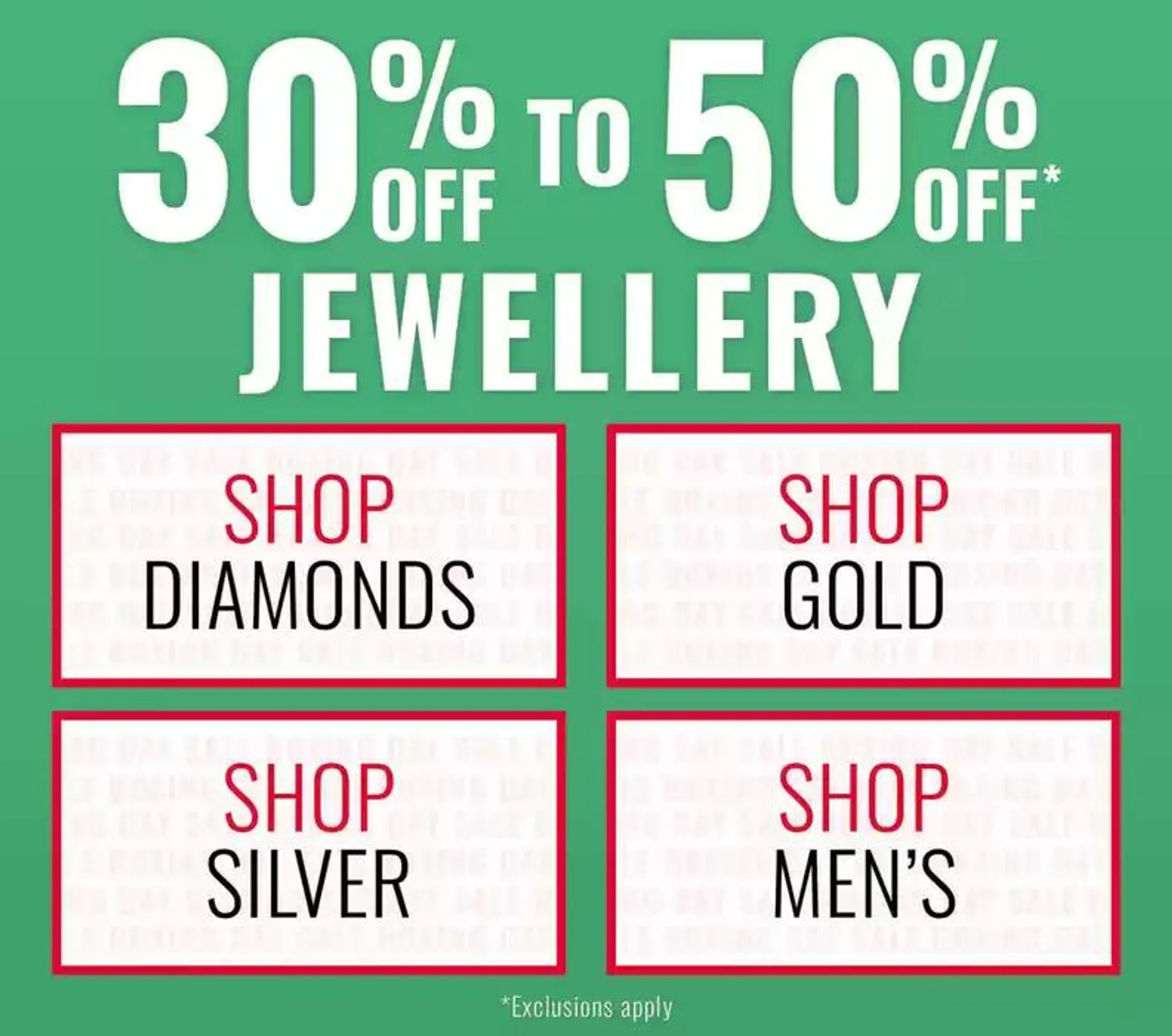 30-50% Off Jewellery - 1