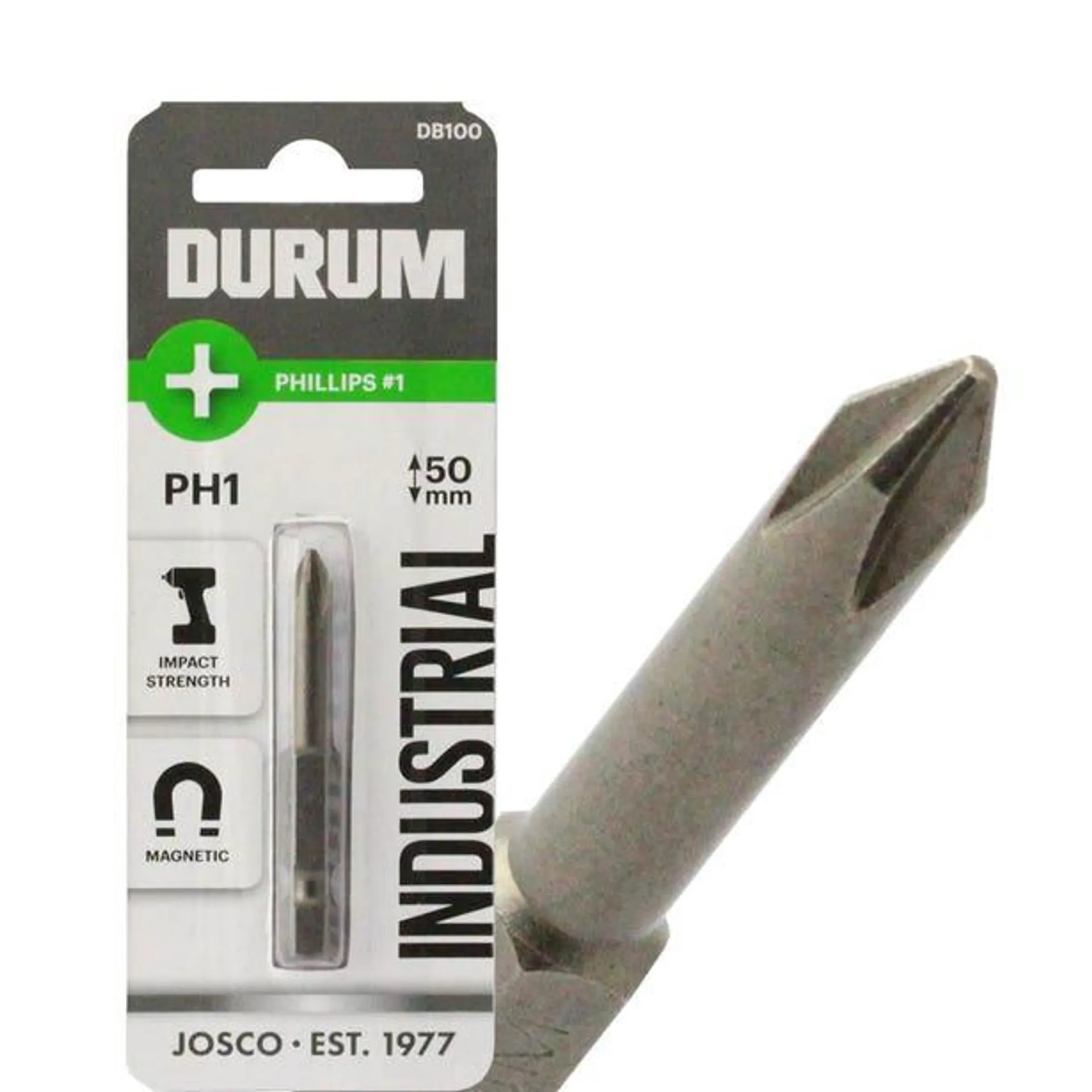 DURUM PH1 x 50mm Phillips Power Screwdriver Bit