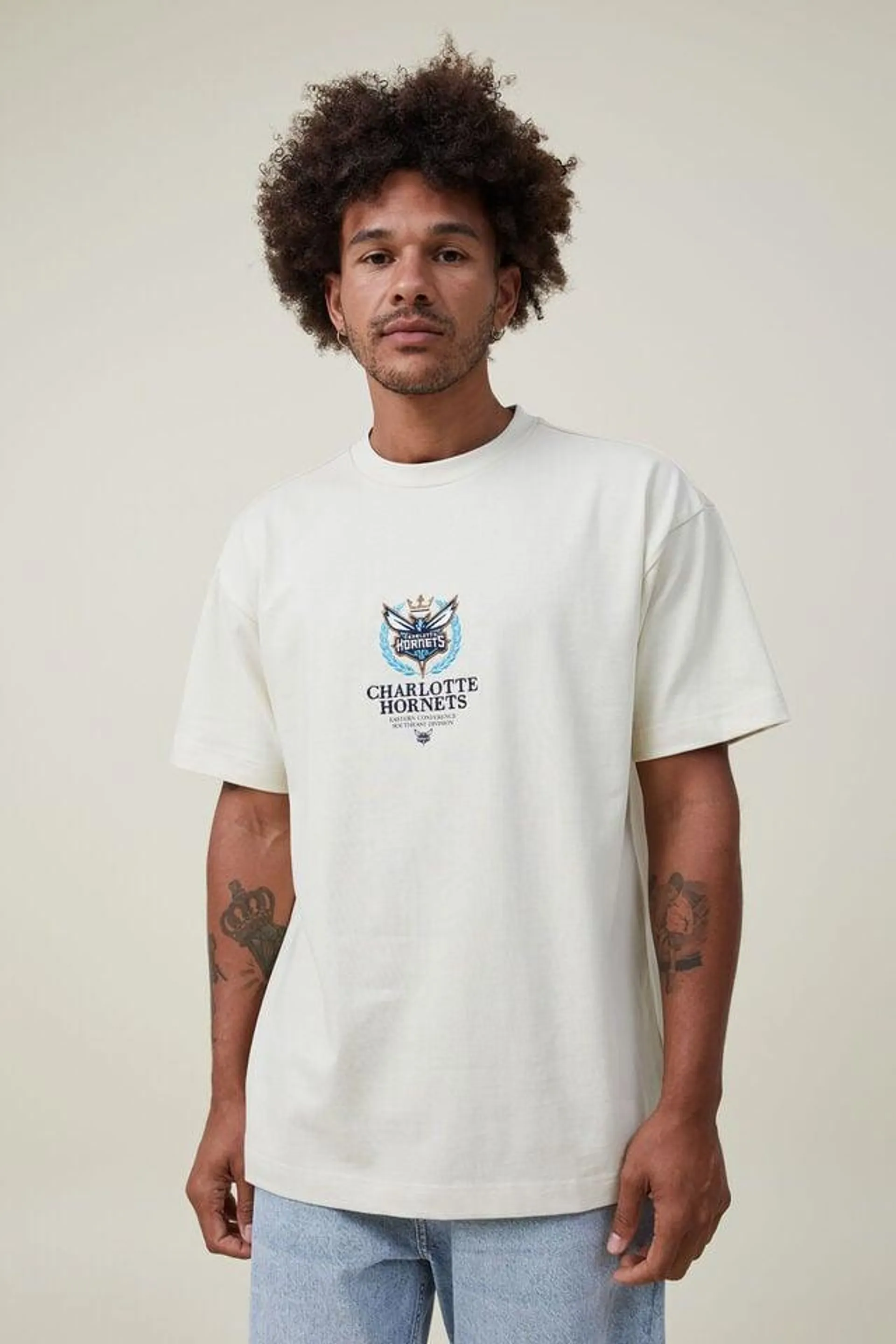 NBA Charlotte Hornets Box Fit T-Shirt