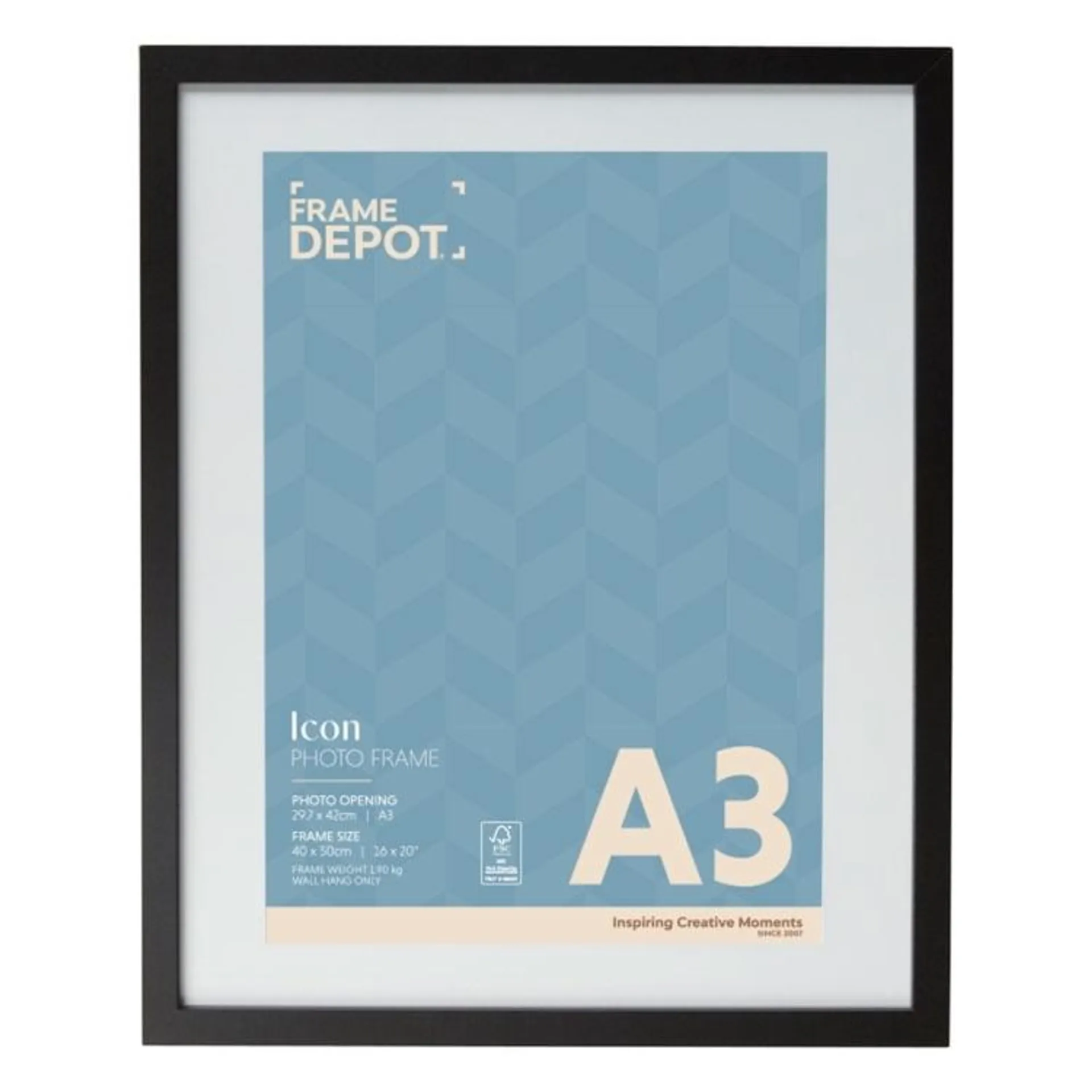 Frame Depot Icon A3 Frame Black A3