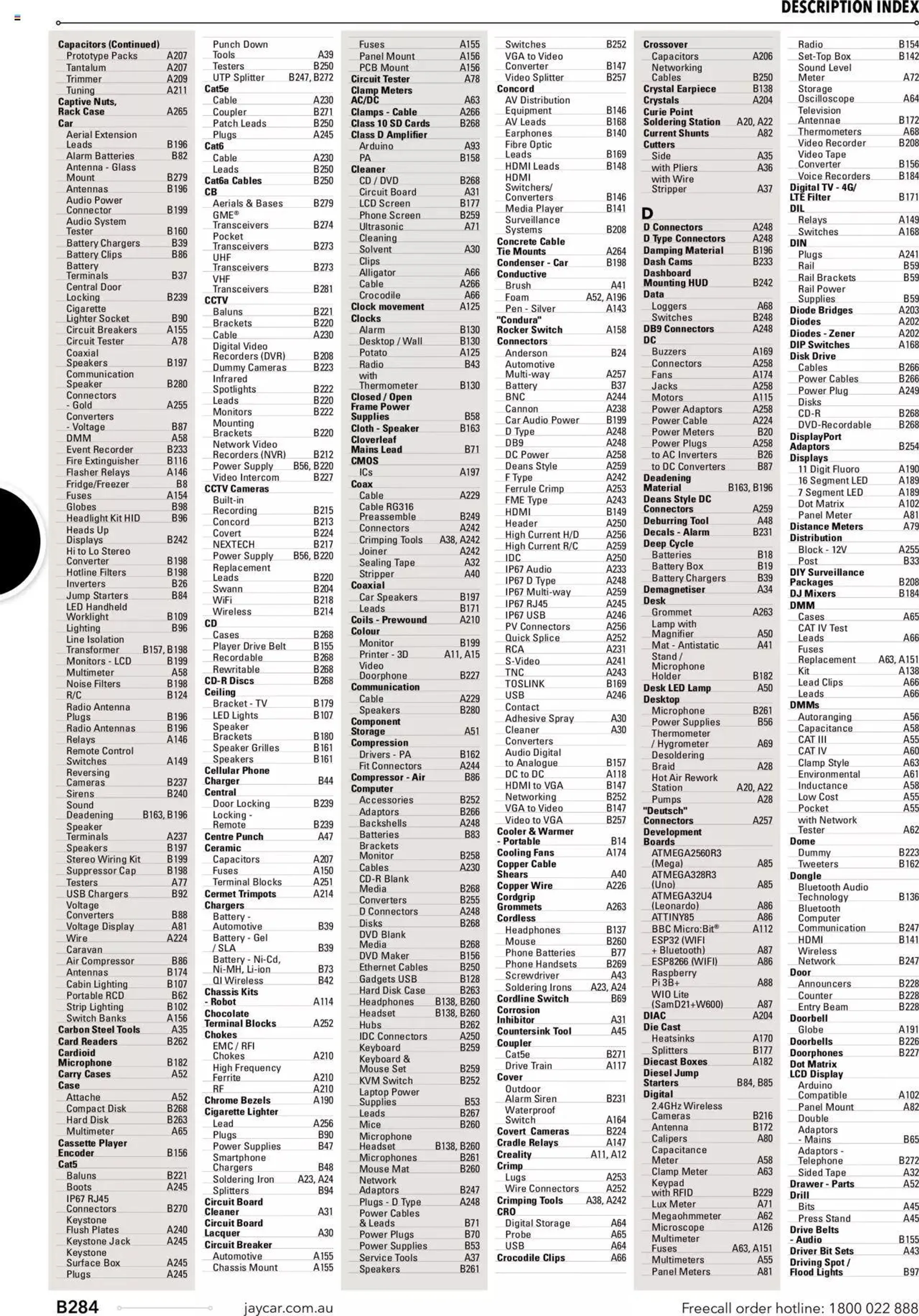 Jaycar Annual Engineering & Scientific Catalogue - Catalogue valid from 27 October to 31 December 2024 - page 284