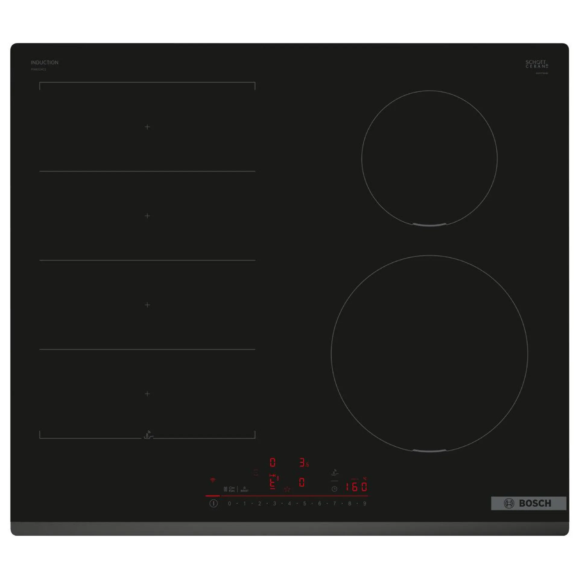 Bosch 60cm Series 6 Induction Cooktop - Black PIX631HC1E