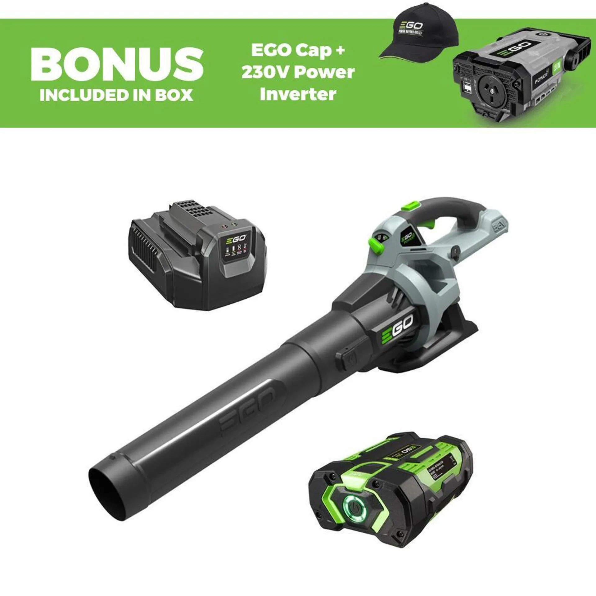 EGO LB5302E-P 56V 2.5Ah ARC-Lithium Cordless Brushless Power+ 900m³/h Blower Combo Kit with Bonus Nexus Escape Skin