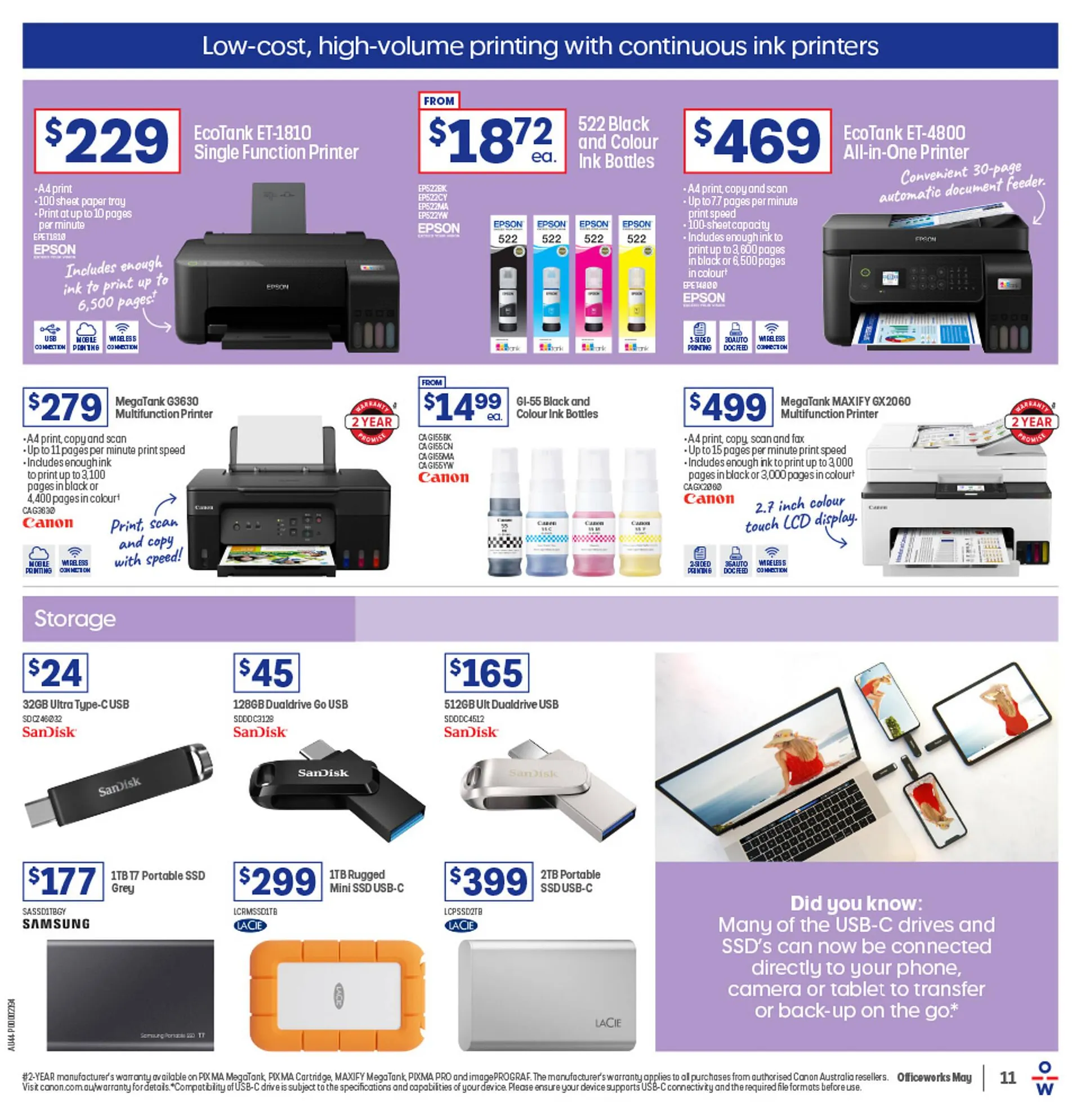 Officeworks catalogue - Catalogue valid from 8 May to 26 May 2025 - page 11