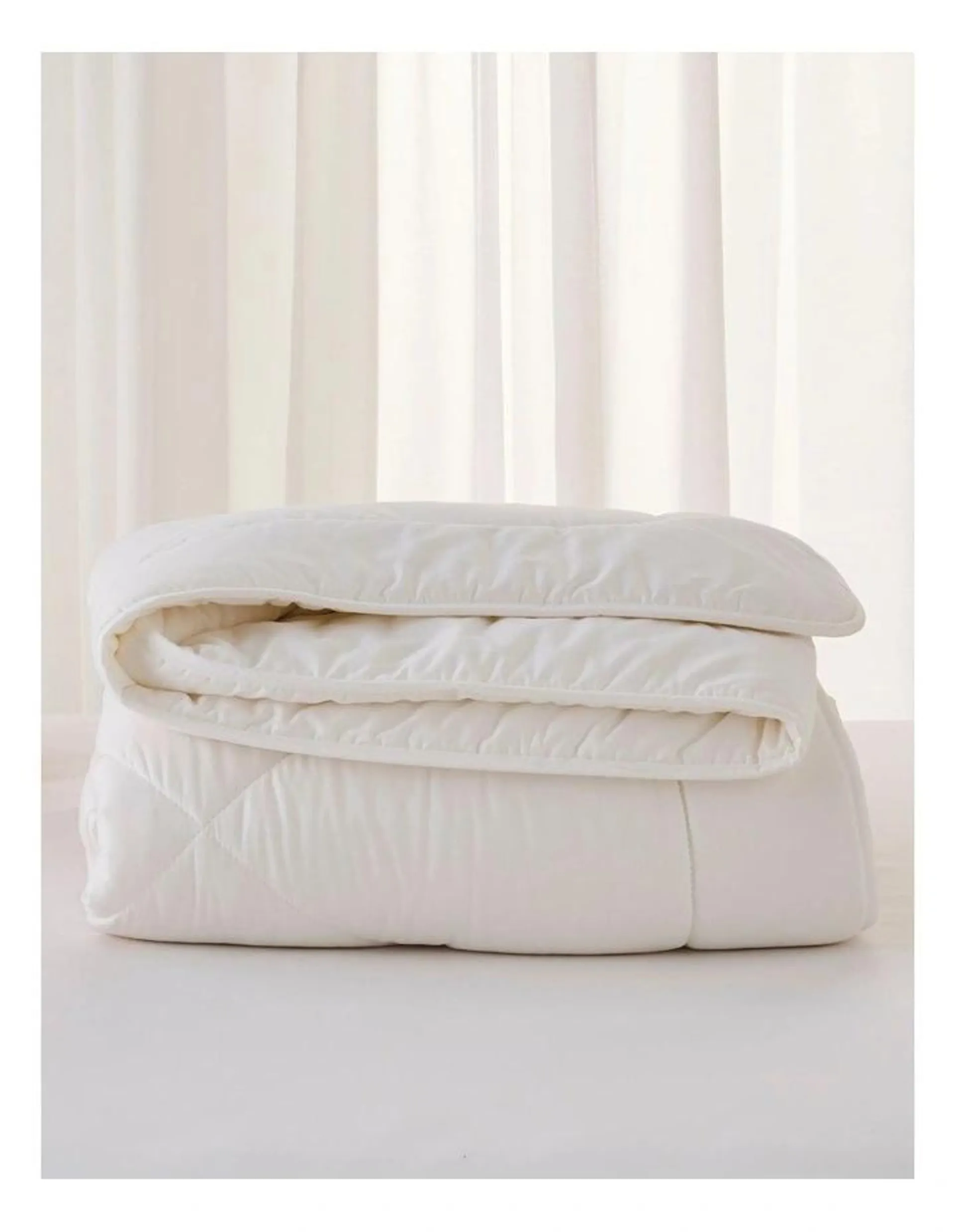 Sleep Calm Everyday Wool Quilt in White