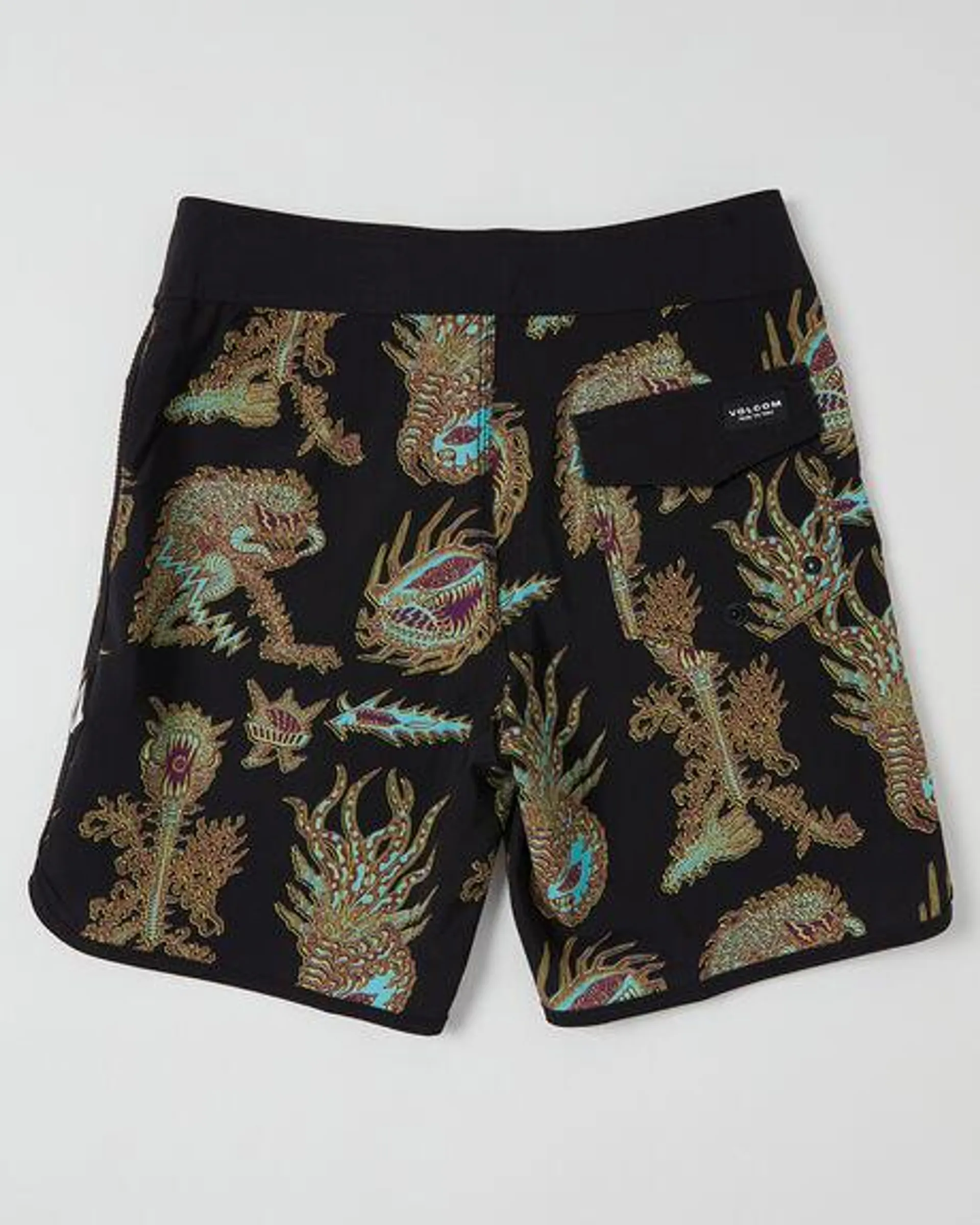 Fa Tetsunori Mod Scallop Boardshorts - Teens