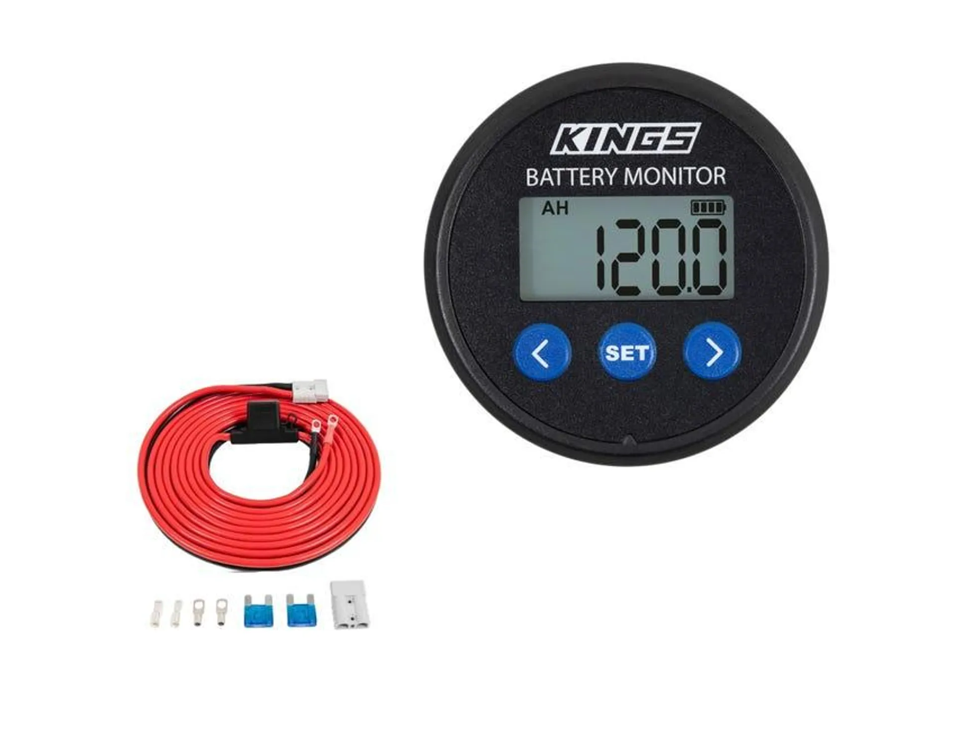 Kings 500A Battery Monitor with Shunt + 50A Wiring Kit