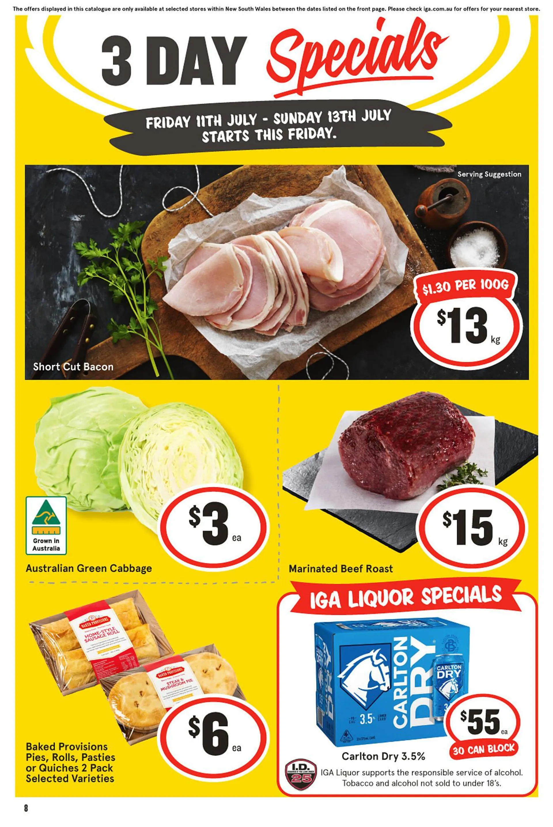 IGA catalogue - Catalogue valid from 11 July to 13 July 2025 - page 1