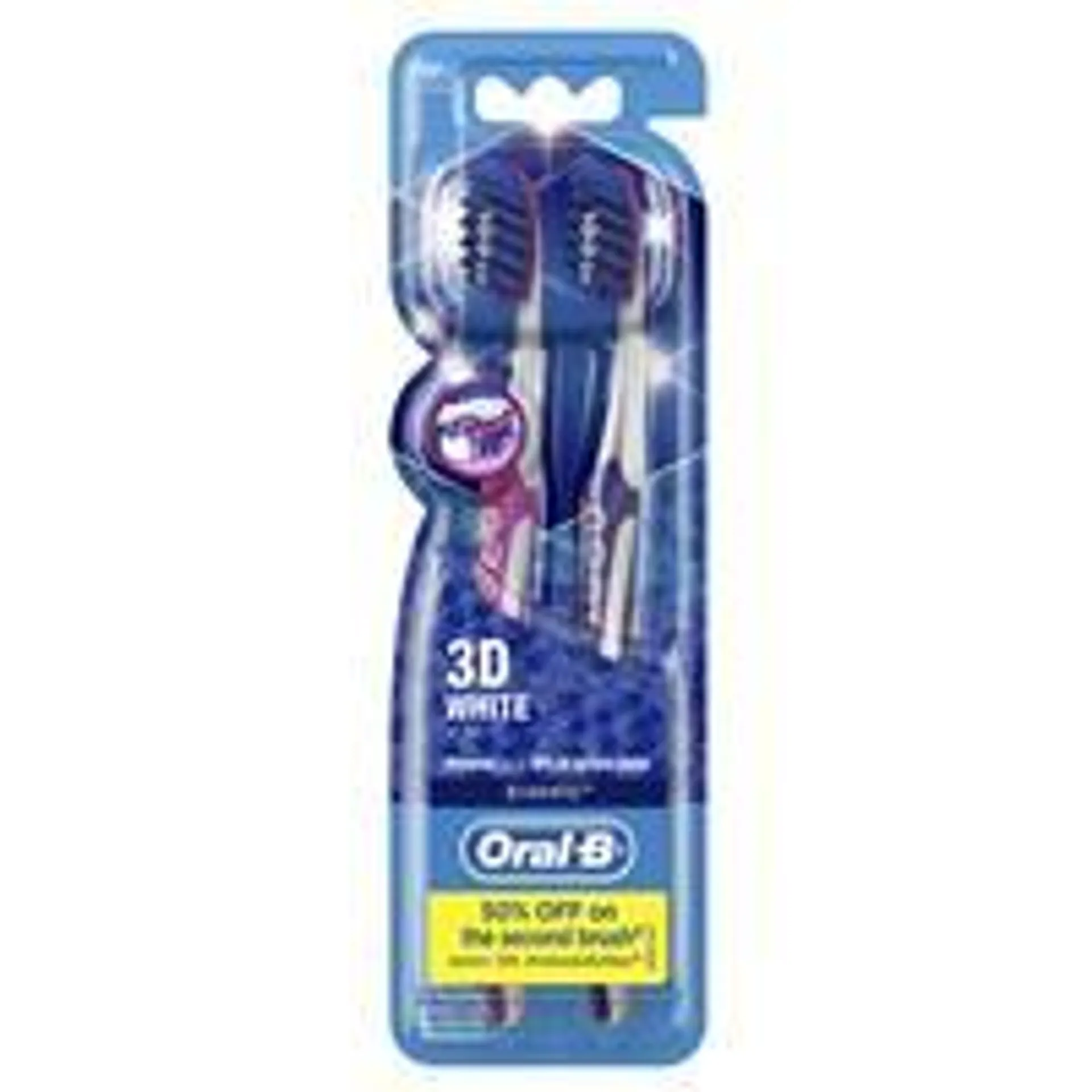 Oral B Toothbrush 3D White 2 Pack