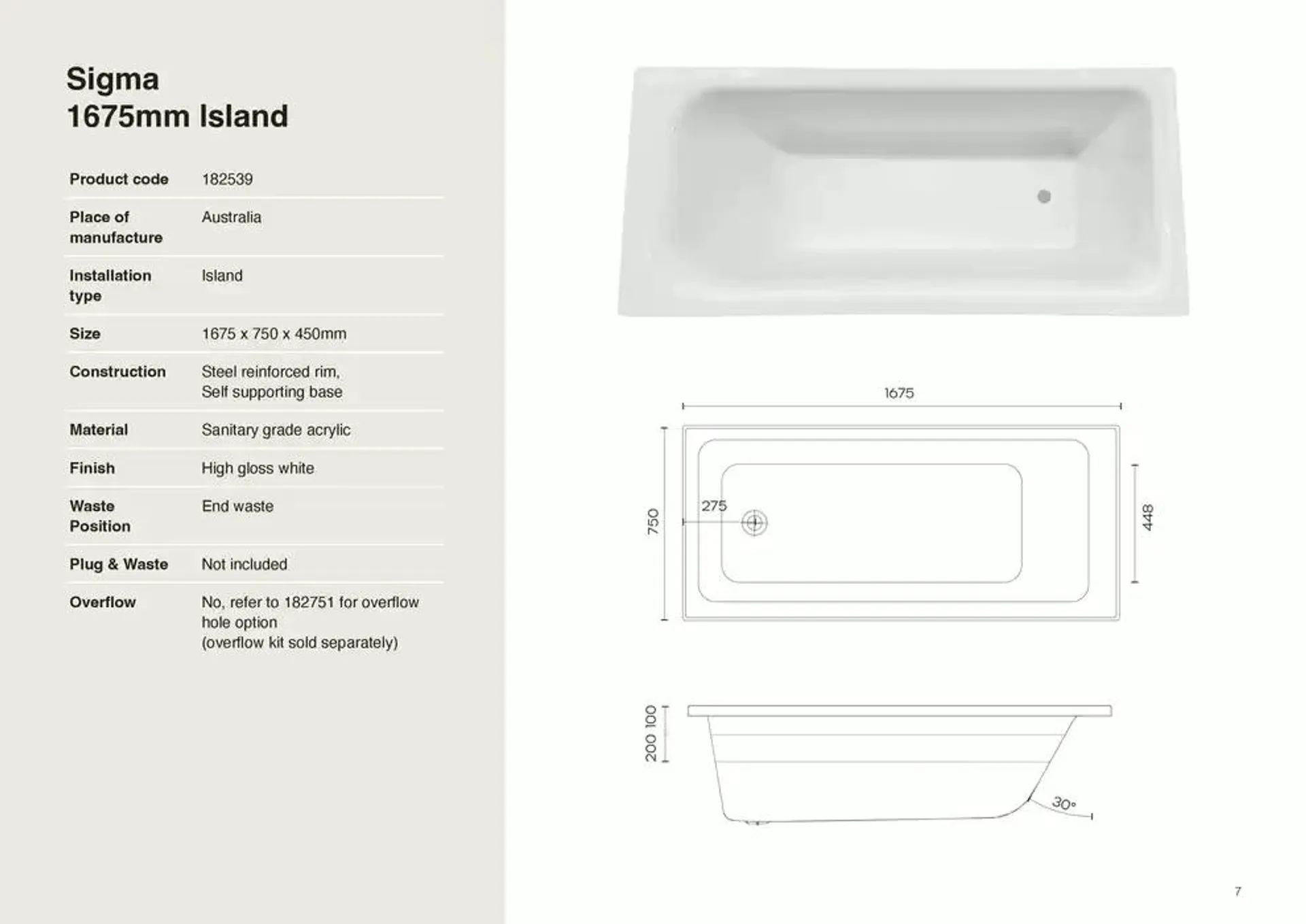 Raymor Brochure Baths 2025 - Catalogue valid from 24 December to 31 January 2025 - page 7