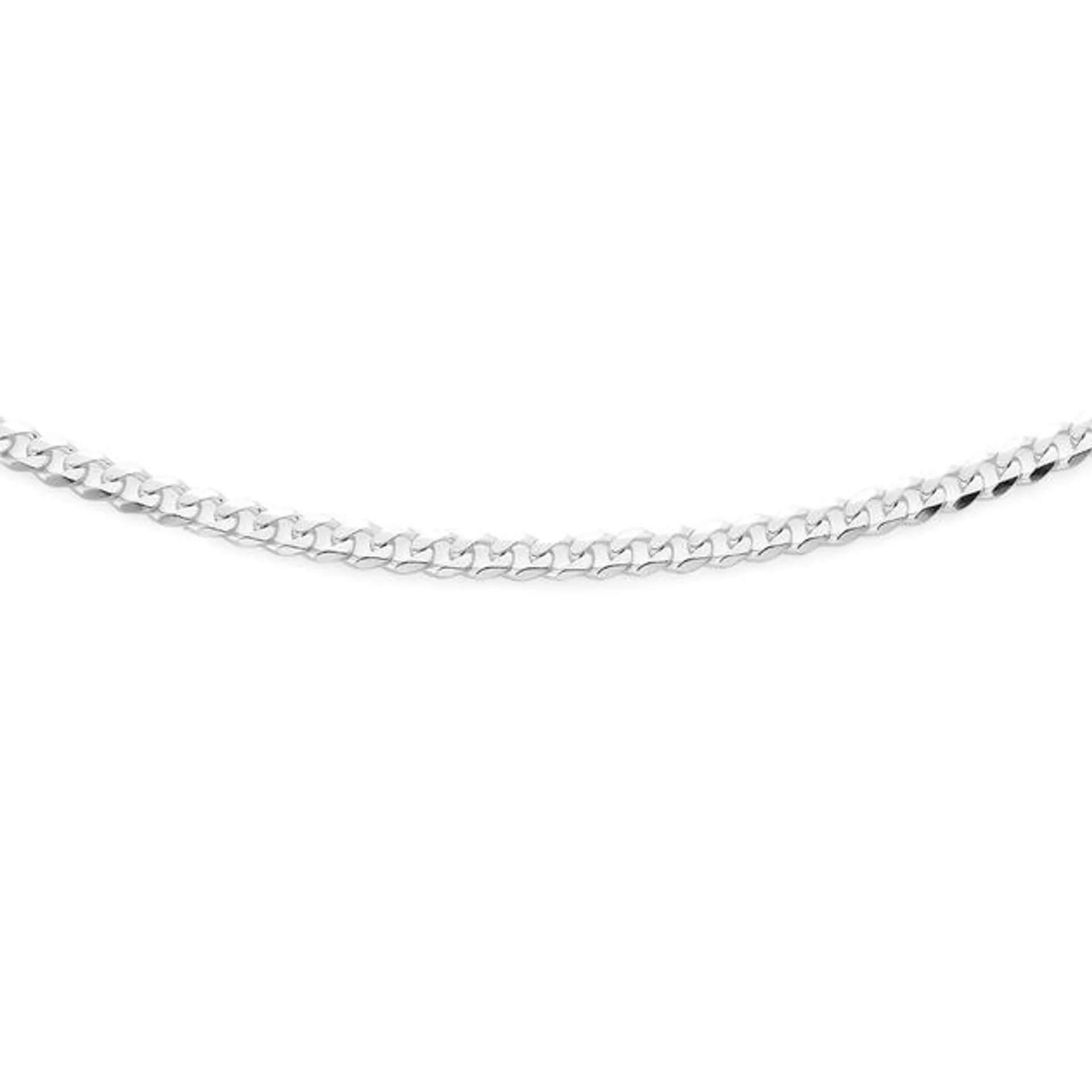 Silver 60cm Curb Chain