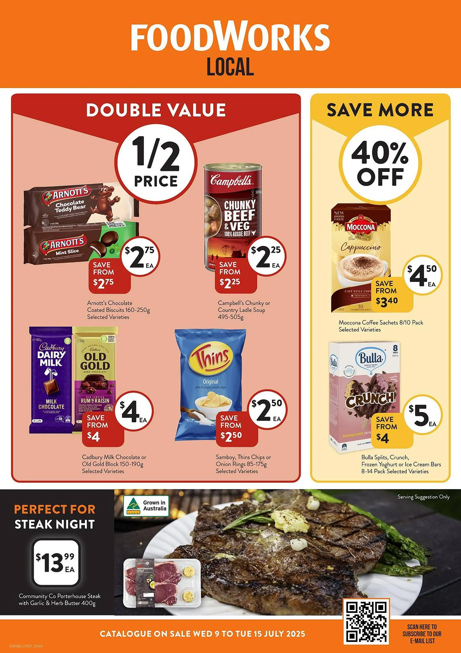 Foodworks catalogue - Catalogue valid from 9 July to 15 July 2025 - page 1