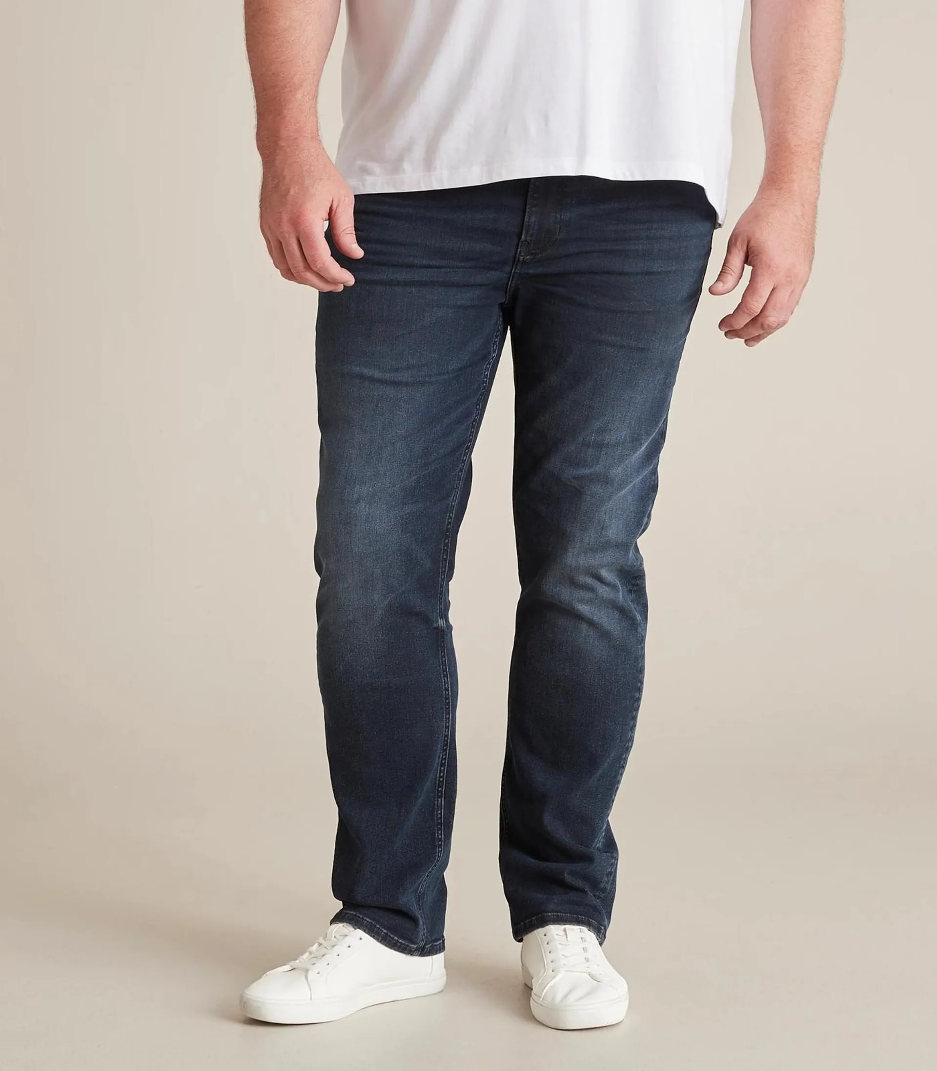 Man Plus Straight Stretch Jeans