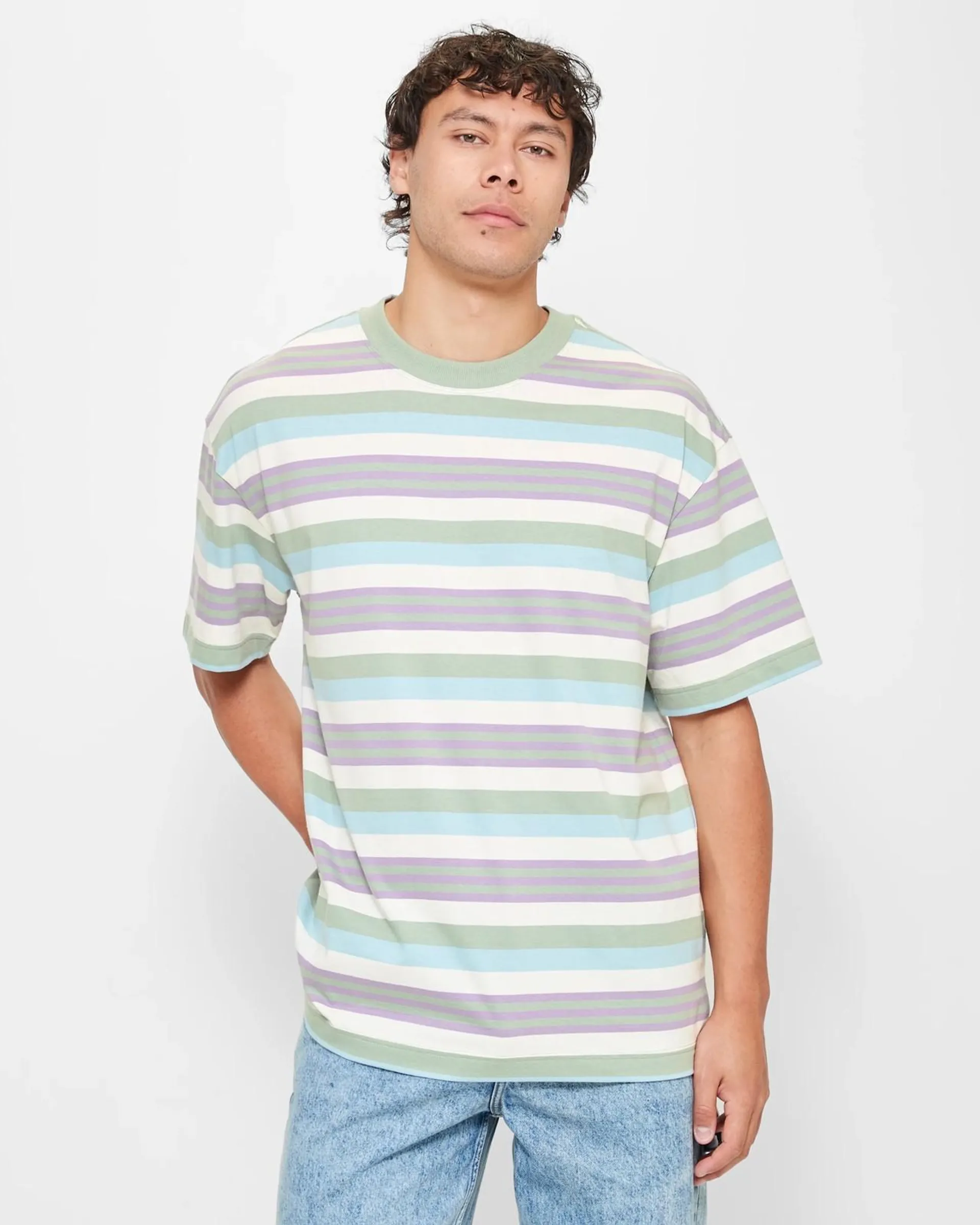 Oversized Stripe T-Shirt - Commons