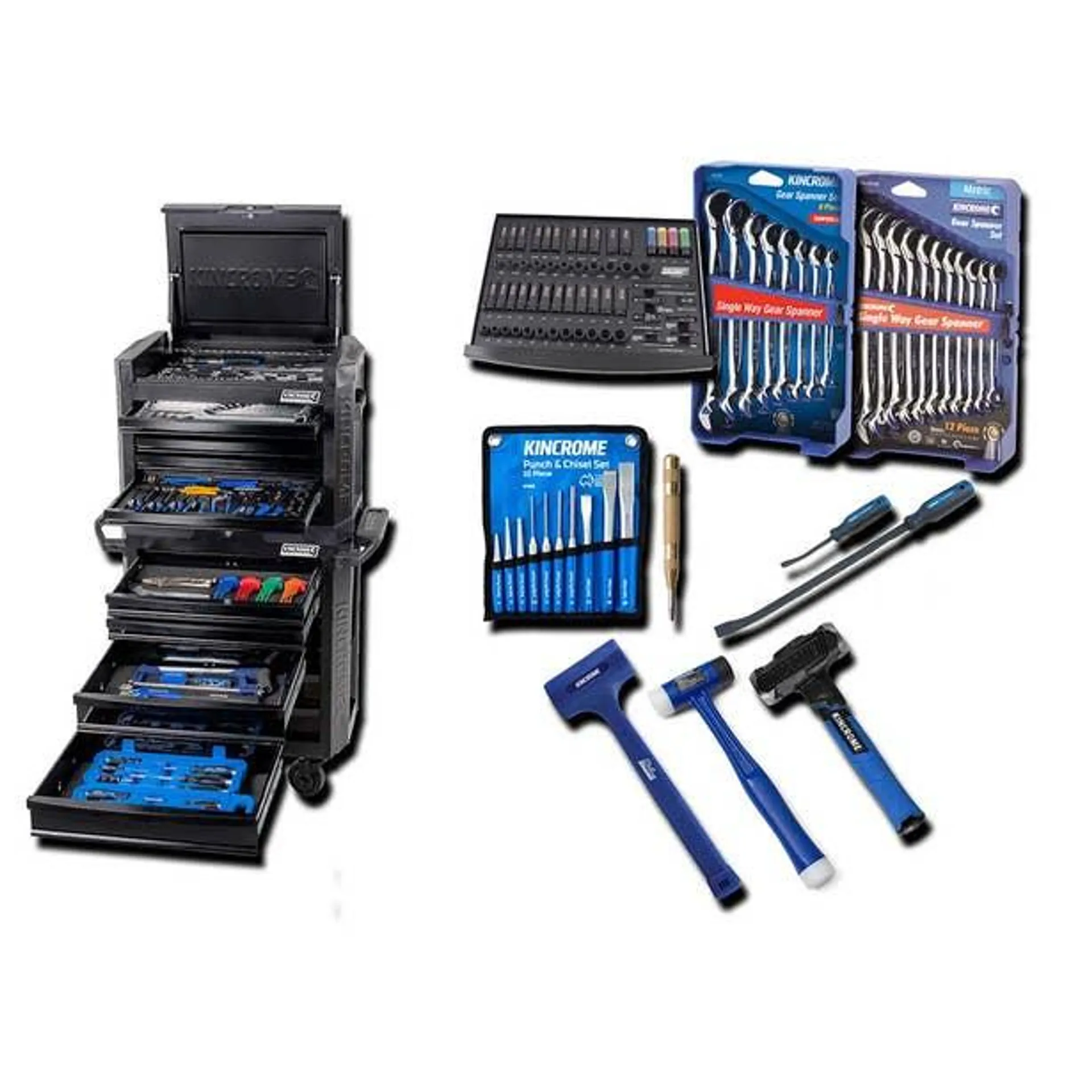 KINCROME 12 Drawer Contour Workshop Tool Kit - 336 Piece P1906MBTT