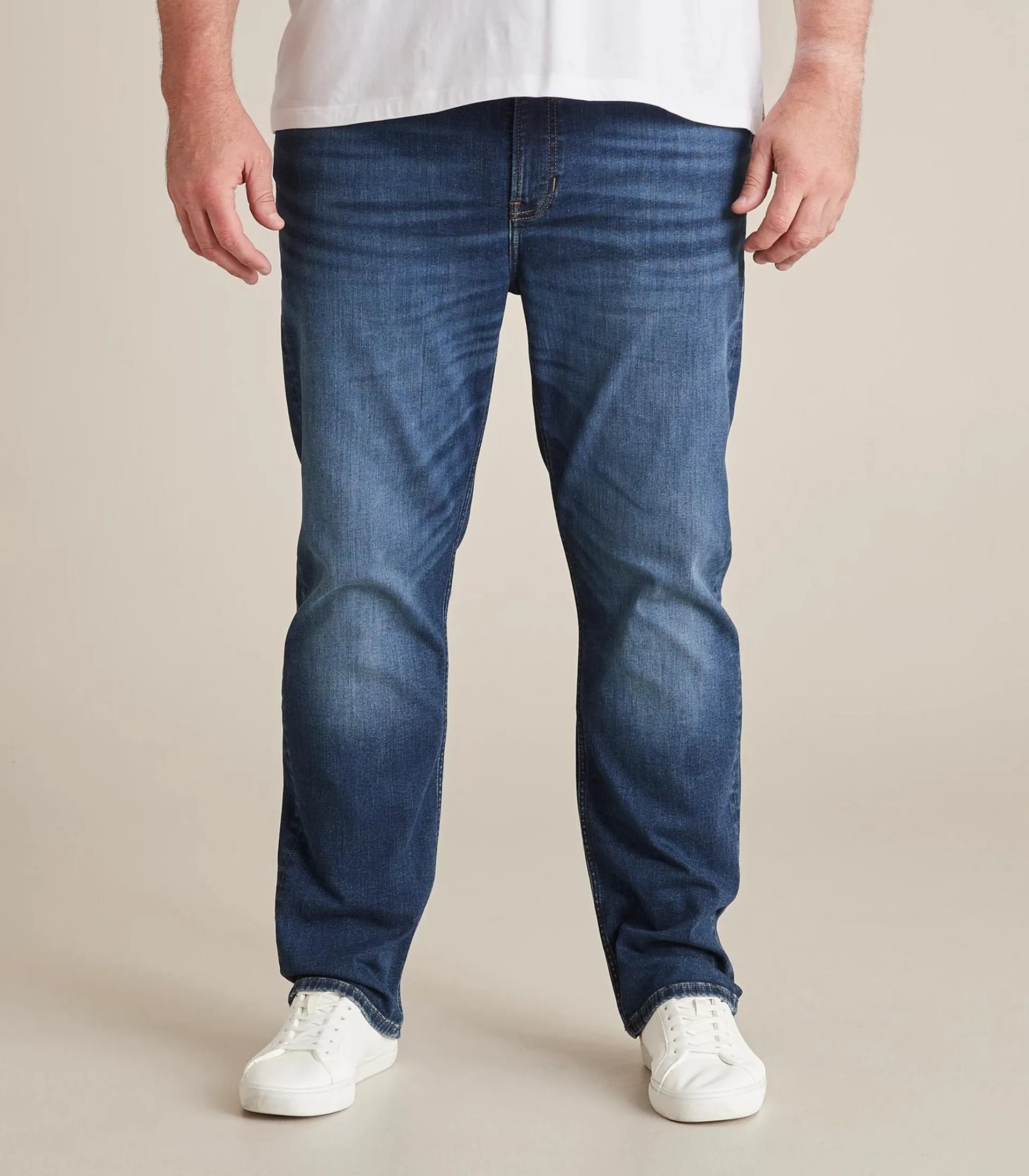 Man Plus Straight Stretch Jeans