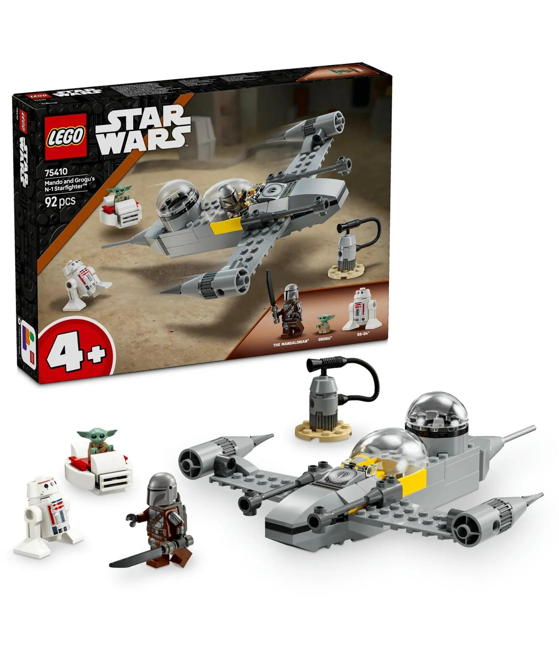 LEGO® Star Wars Mando and Grogu's N-1 Starfighter 75410